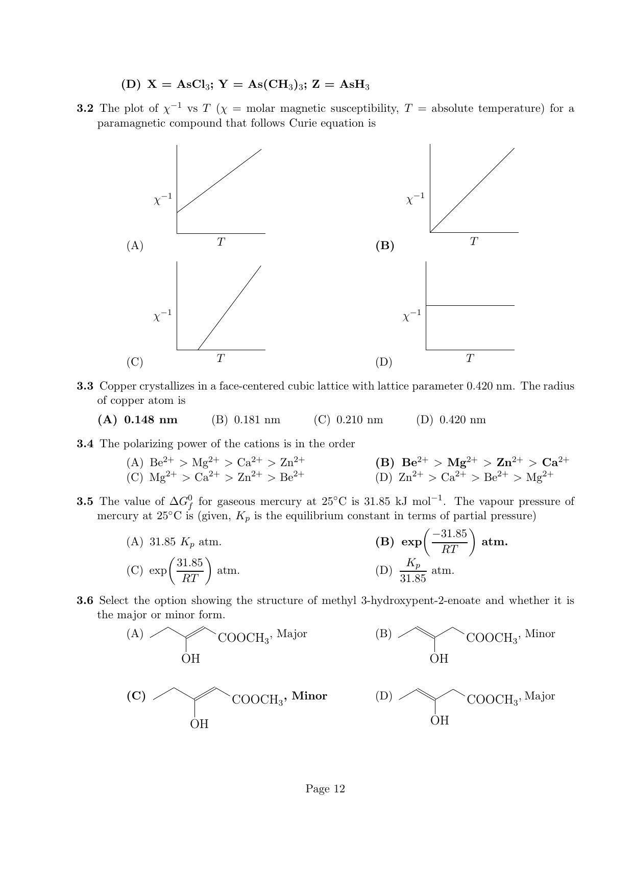 LPU NEST Question Papers 2014 SET A - Page 12