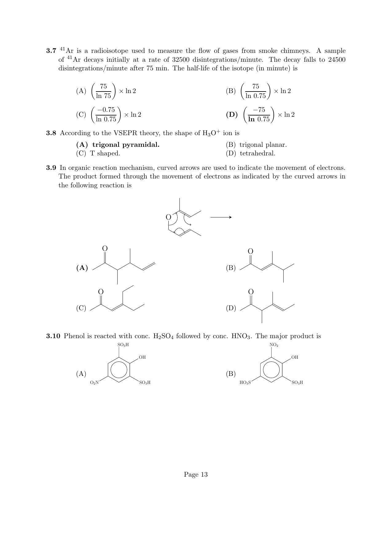 LPU NEST Question Papers 2014 SET A - Page 13