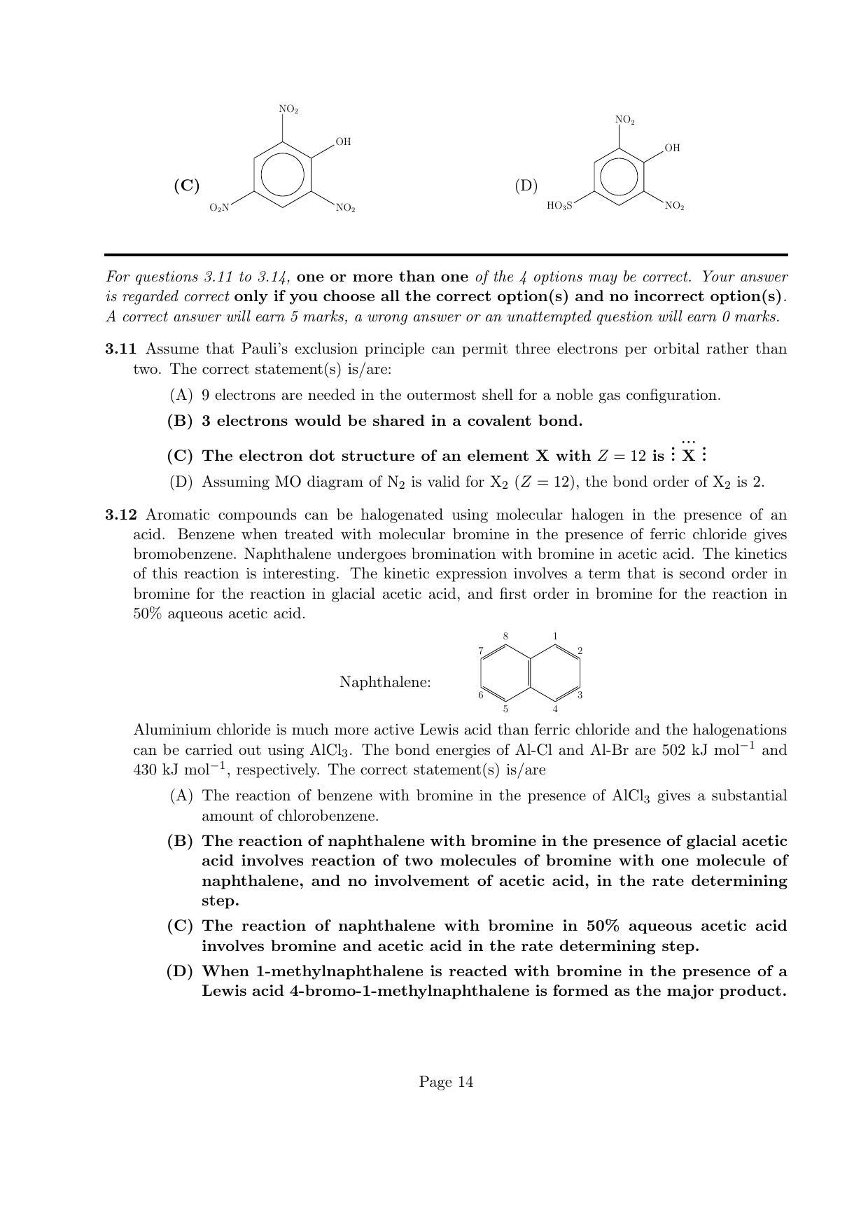 LPU NEST Question Papers 2014 SET A - Page 14