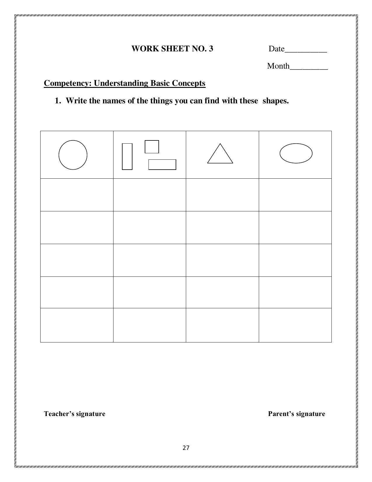 Worksheets for Class 2 Maths Assignment 51 Foot Prints - Page 1