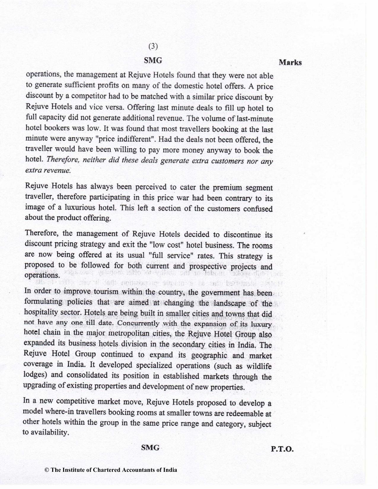 CA Final Nov 2022 Question Paper - Paper 5 – Strategic Cost Management and Performance Evaluation - Page 3