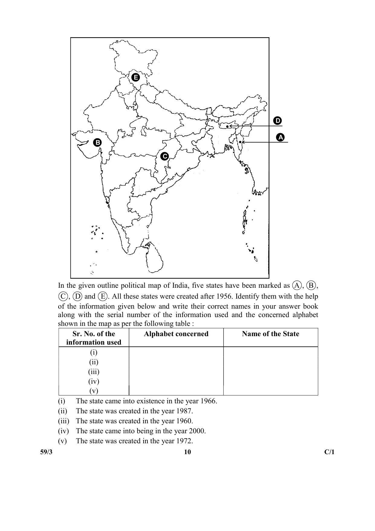 CBSE Class 12 59-3 (Political Science) 2018 Compartment Question Paper - Page 10