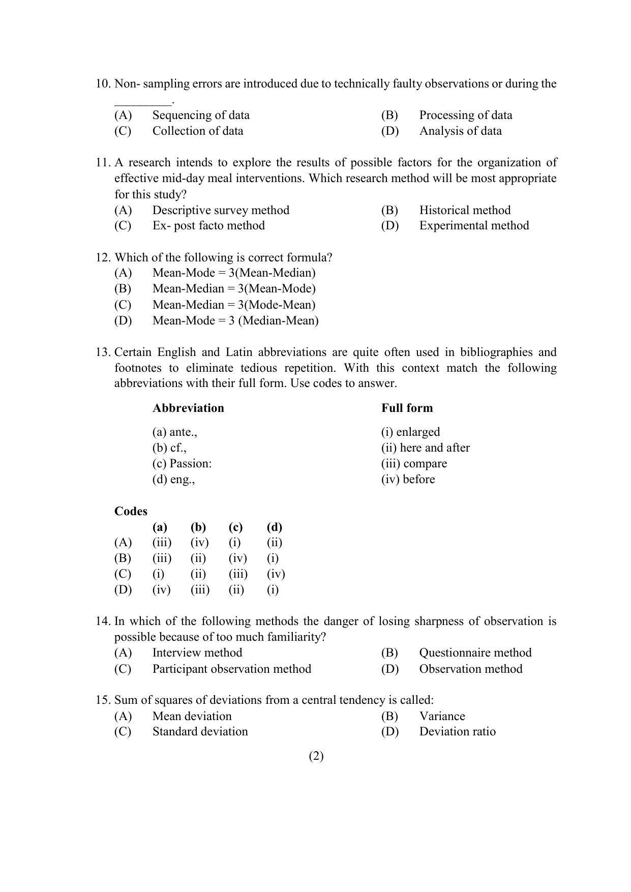 PU MPET Ancient Indian History & Archeology 2021 Question Papers - Page 9