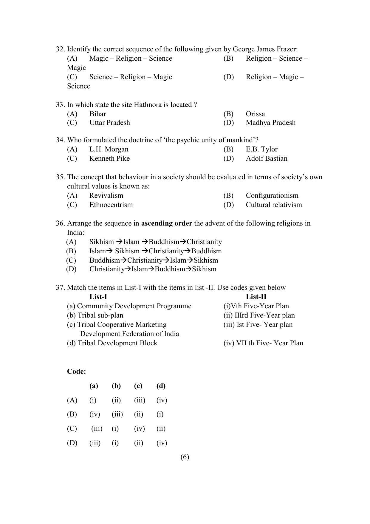 PU MPET Ancient Indian History & Archeology 2021 Question Papers - Page 13