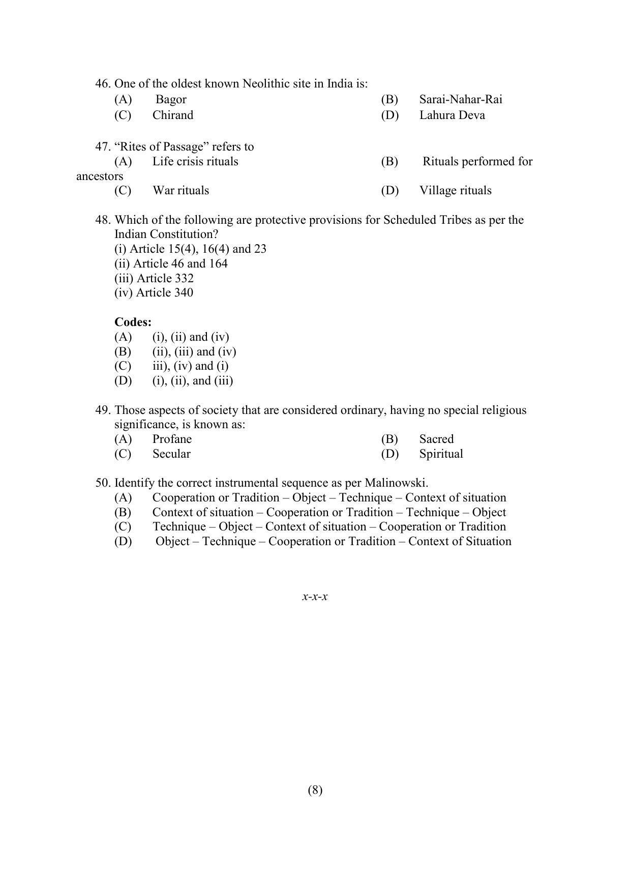 PU MPET Ancient Indian History & Archeology 2021 Question Papers - Page 15