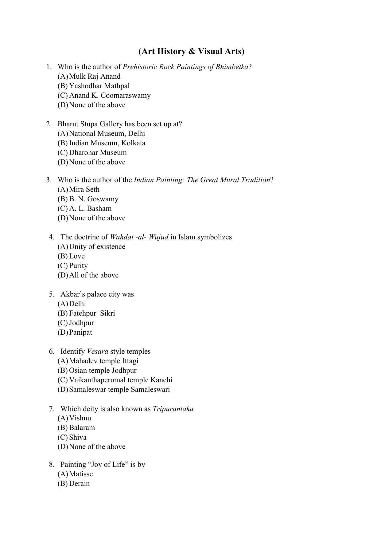 PU MPET Ancient Indian History & Archeology 2021 Question Papers - Page 16