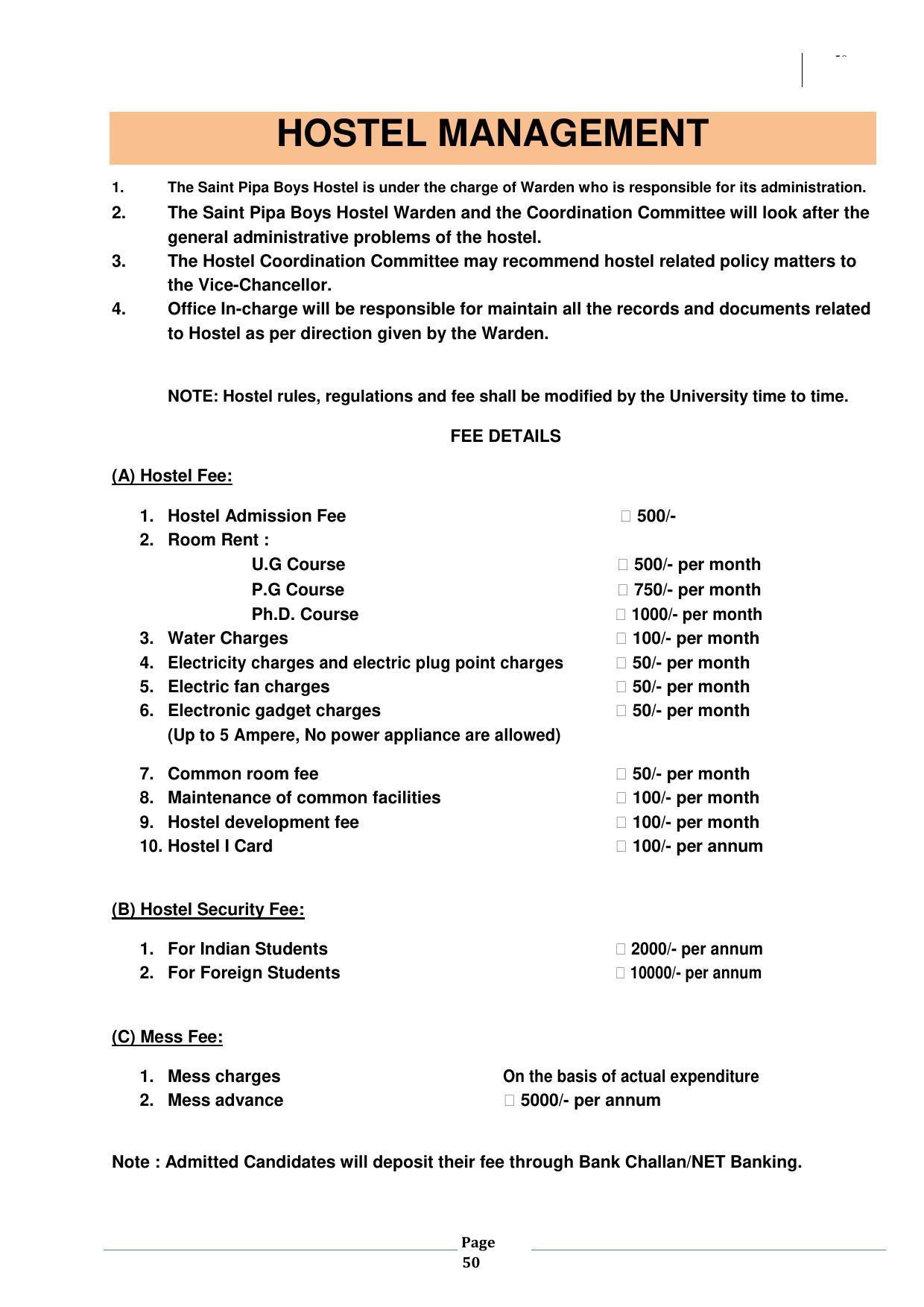 University of Kota, Kota Prospectus 2021-22 - Page 50