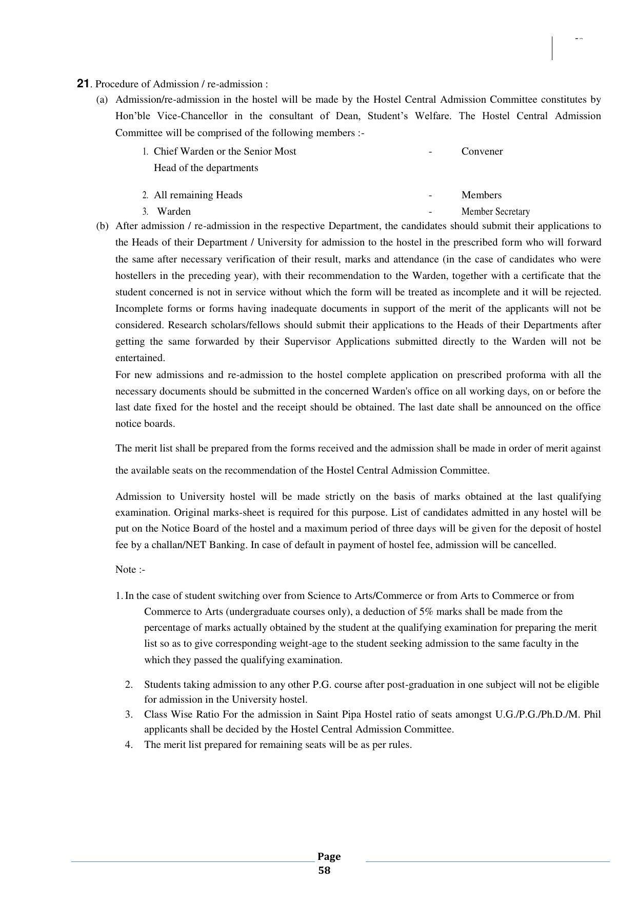 University of Kota, Kota Prospectus 2021-22 - Page 58