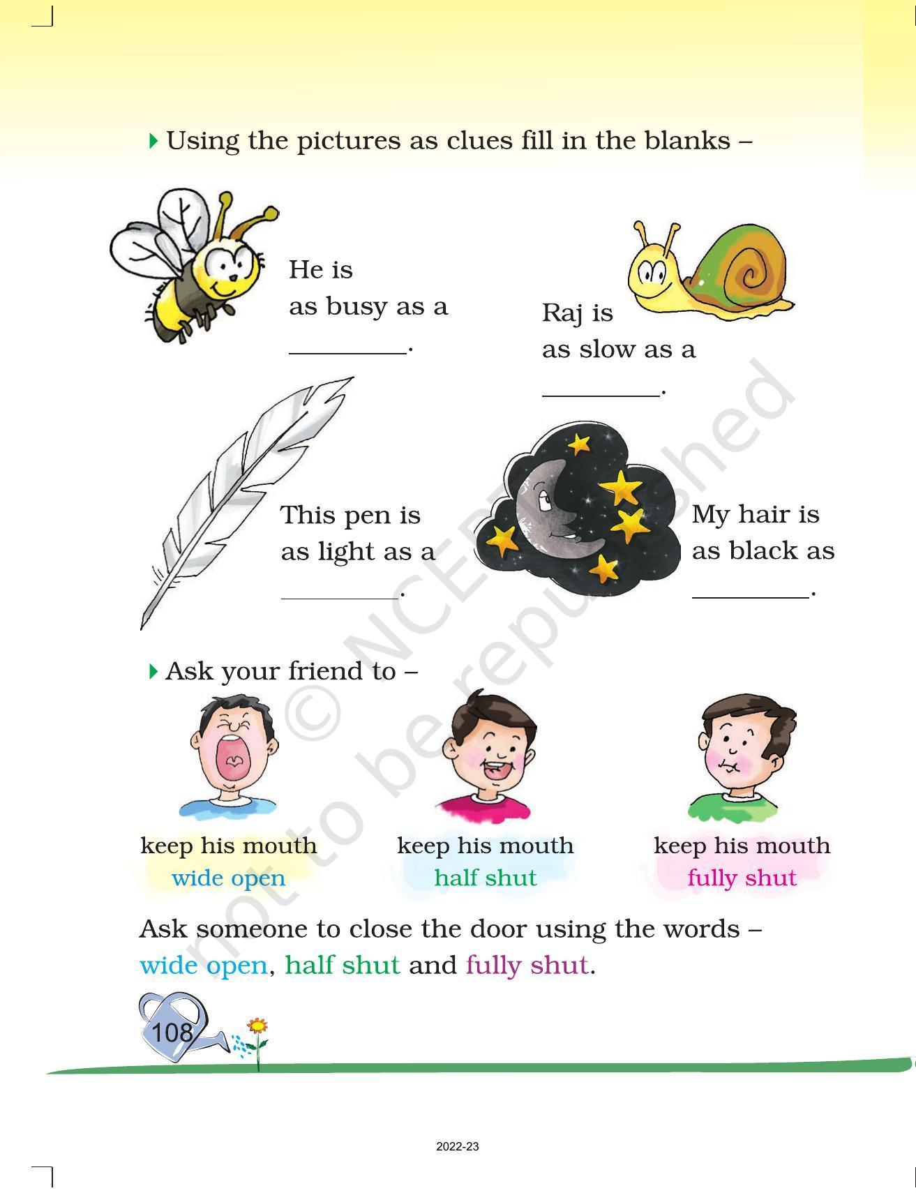 NCERT Book for Class 2 English (Marigold):Chapter 7-On My Blackboard I can Draw - Page 4