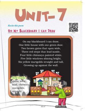 NCERT Book for Class 2 English (Marigold):Chapter 7-On My Blackboard I can Draw