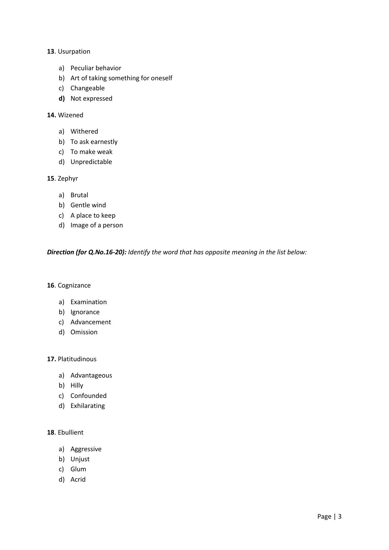 KMAT Question Papers - April 2016 - Page 3