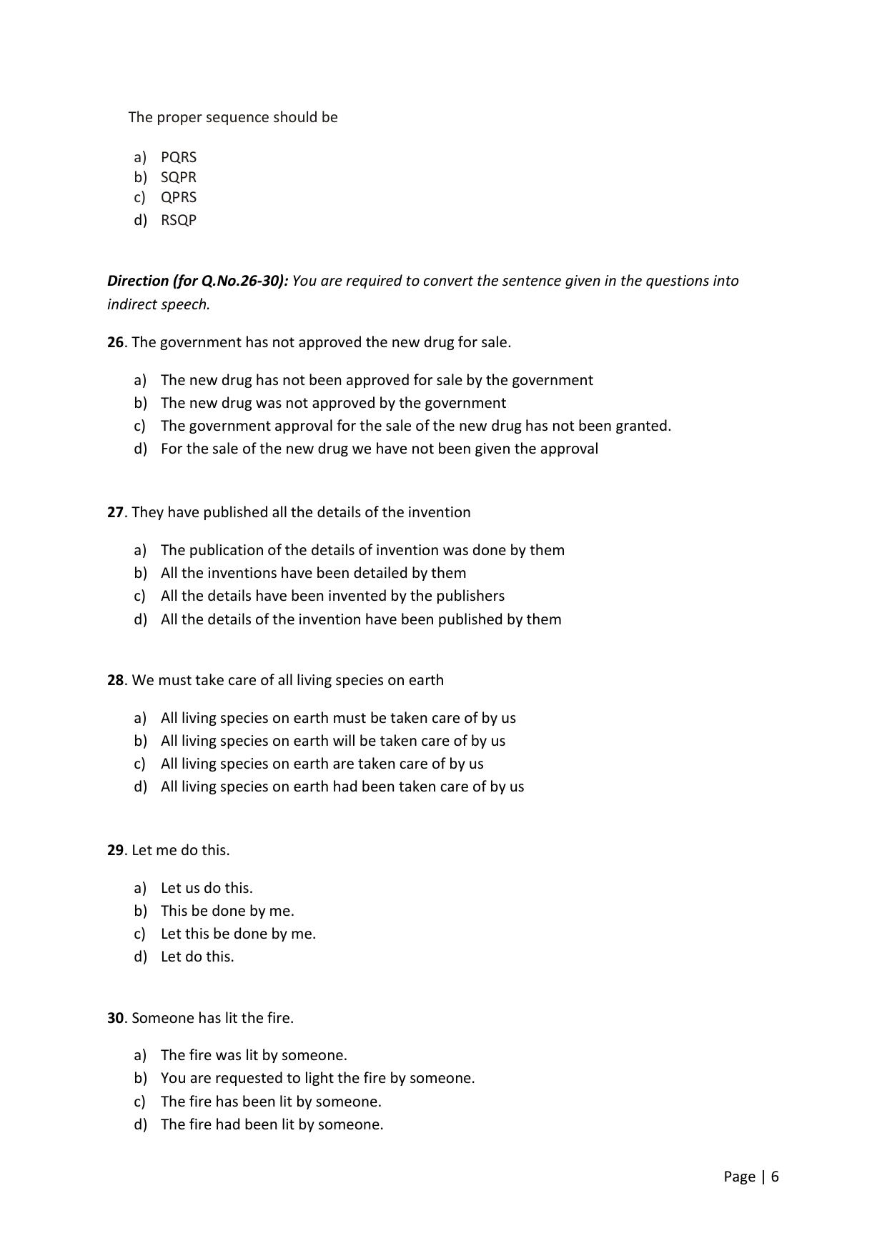 KMAT Question Papers - April 2016 - Page 6