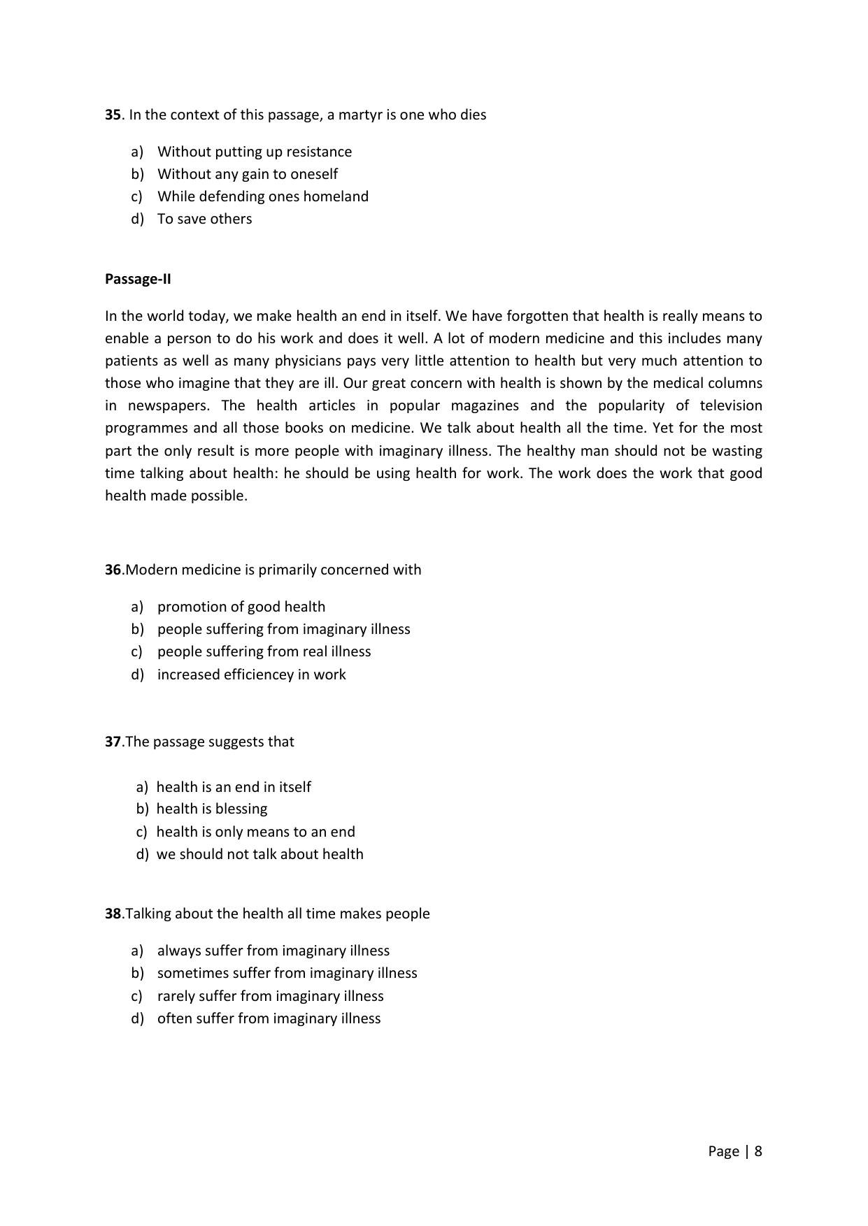 KMAT Question Papers - April 2016 - Page 8