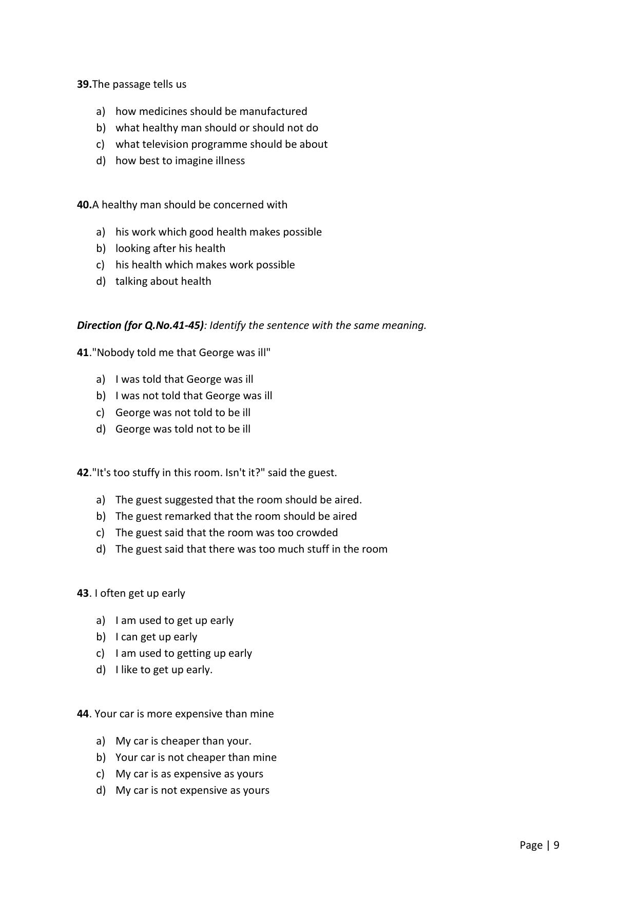 KMAT Question Papers - April 2016 - Page 9