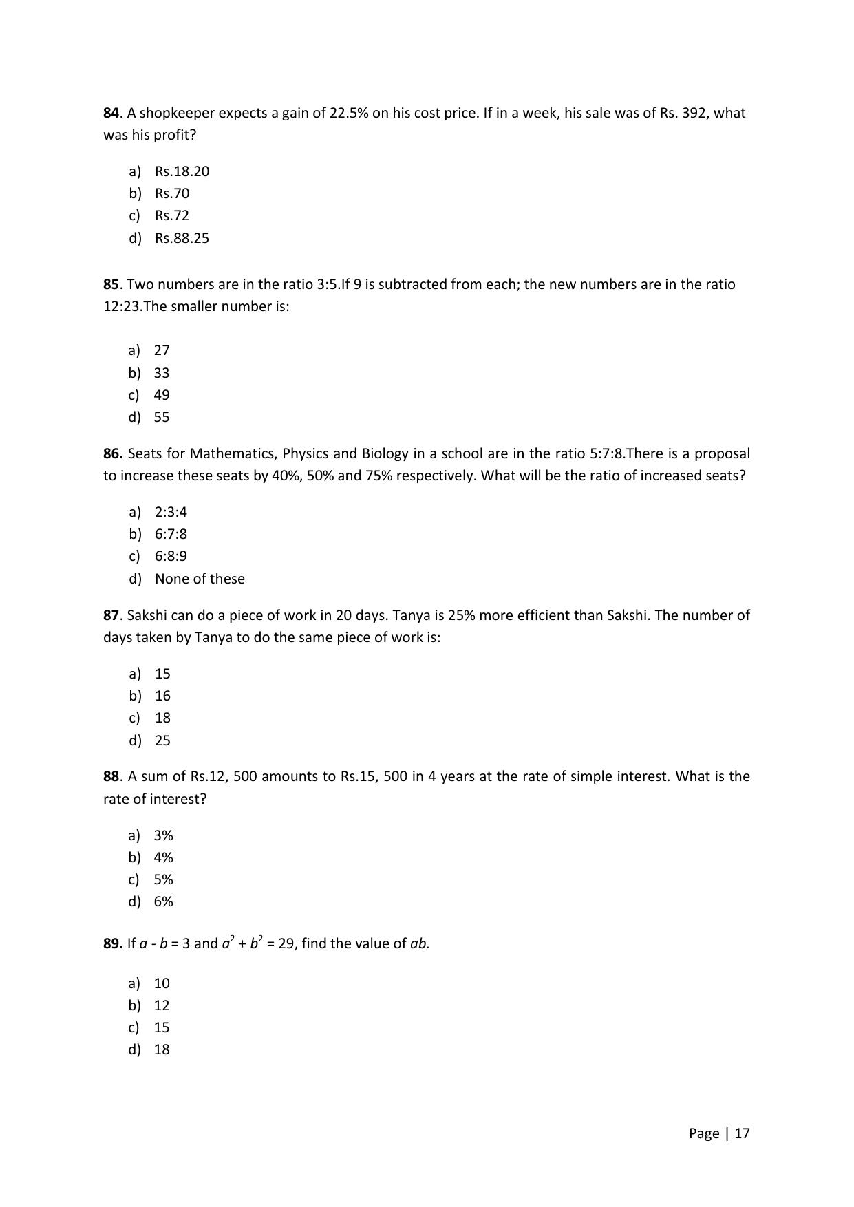 KMAT Question Papers - April 2016 - Page 17