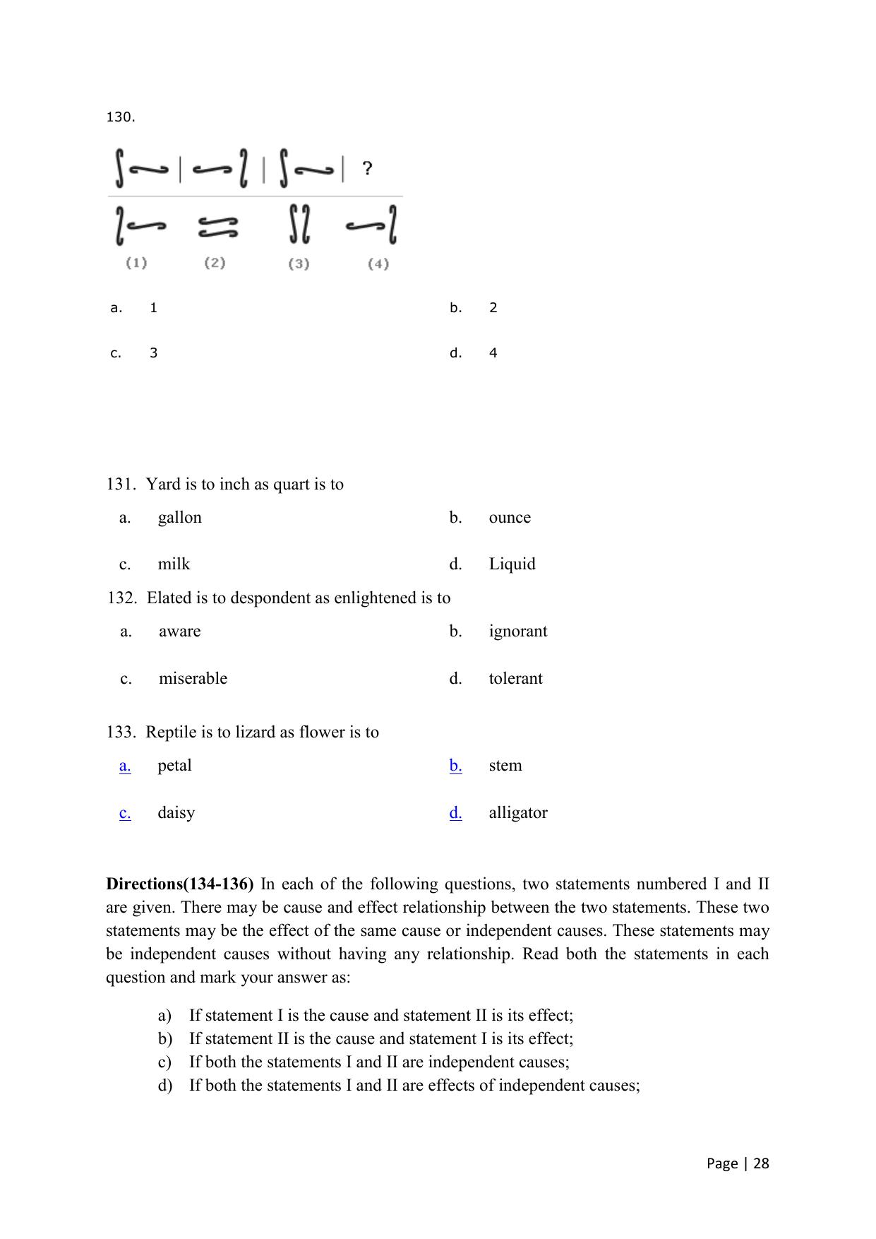 KMAT Question Papers - April 2016 - Page 28