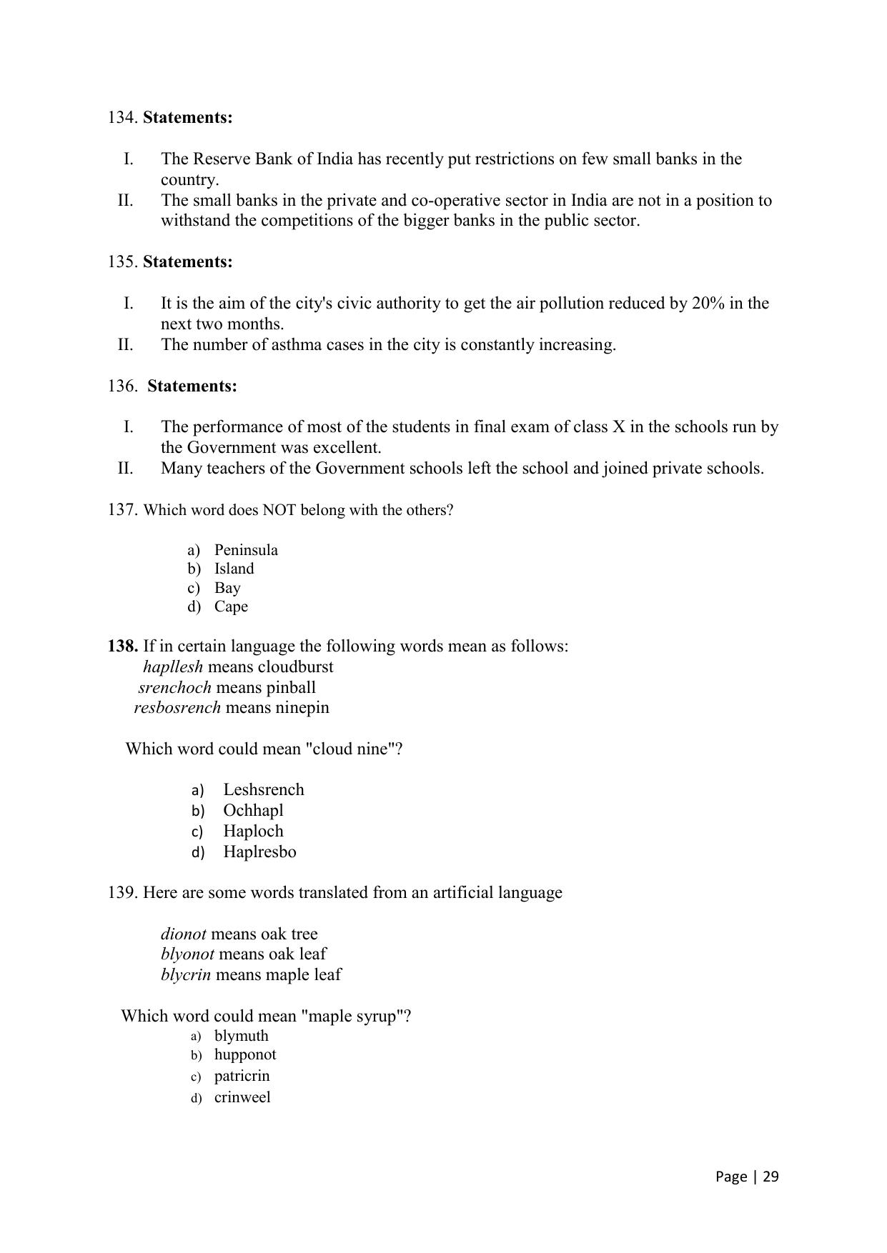 KMAT Question Papers - April 2016 - Page 29
