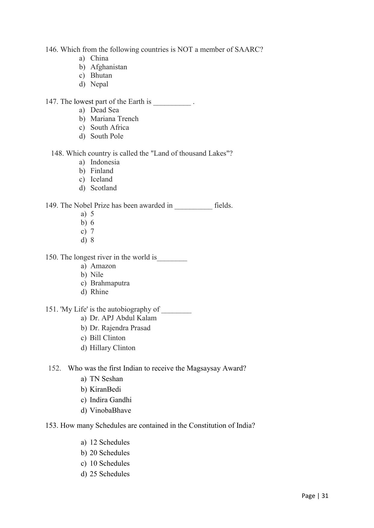 KMAT Question Papers - April 2016 - Page 31