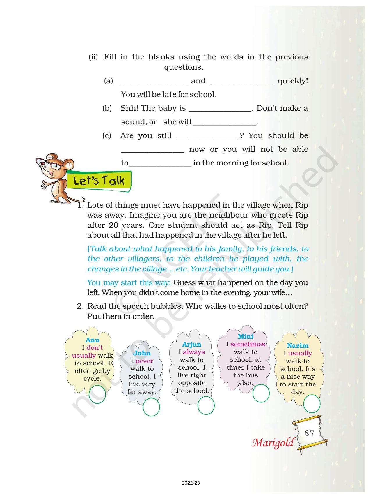 NCERT Book for Class 5 English Chapter 5 The Lazy Frog - Page 10