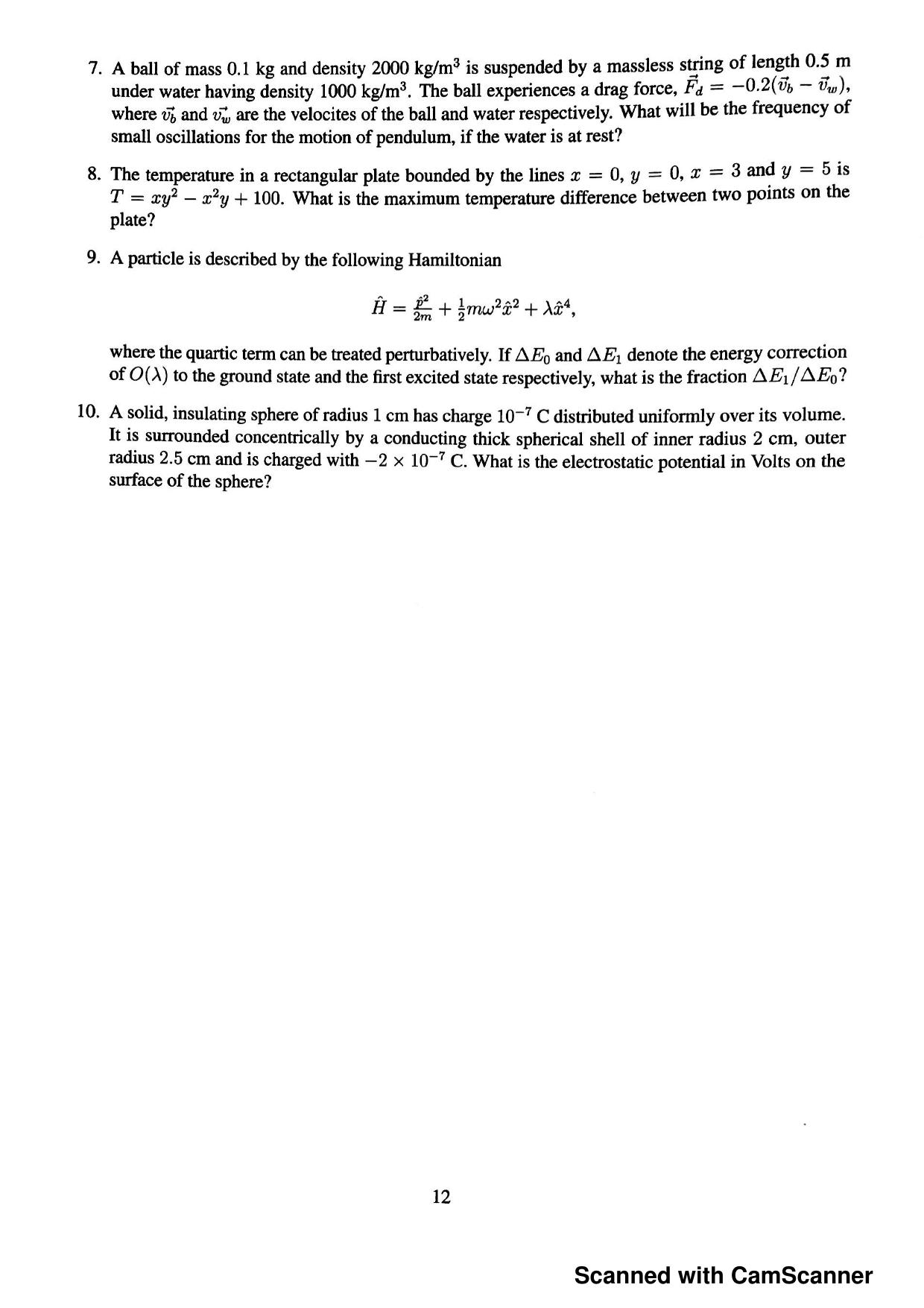 JEST 2017 Physics Question Paper with  Answer key - Page 10