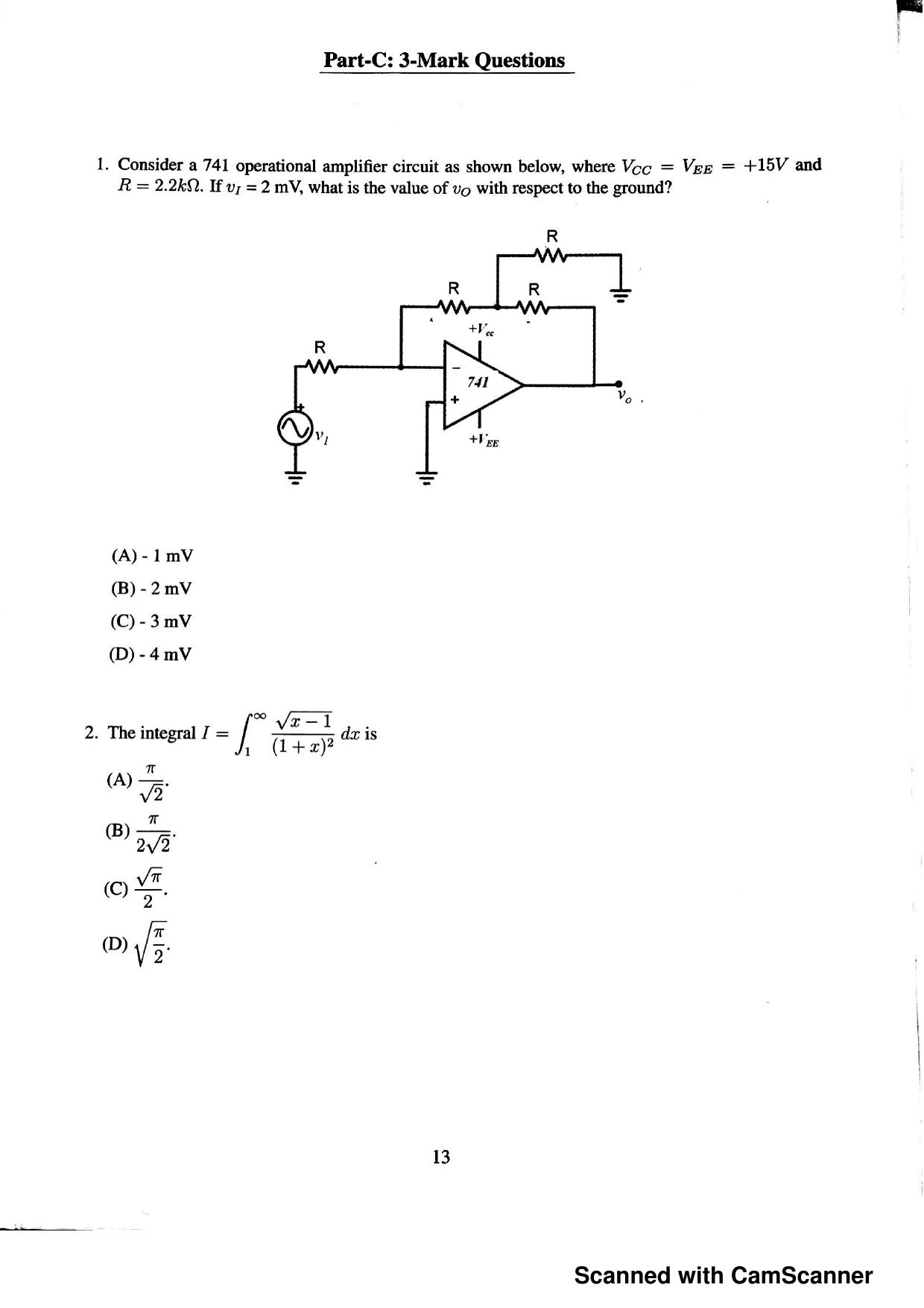 JEST 2017 Physics Question Paper with  Answer key - Page 11