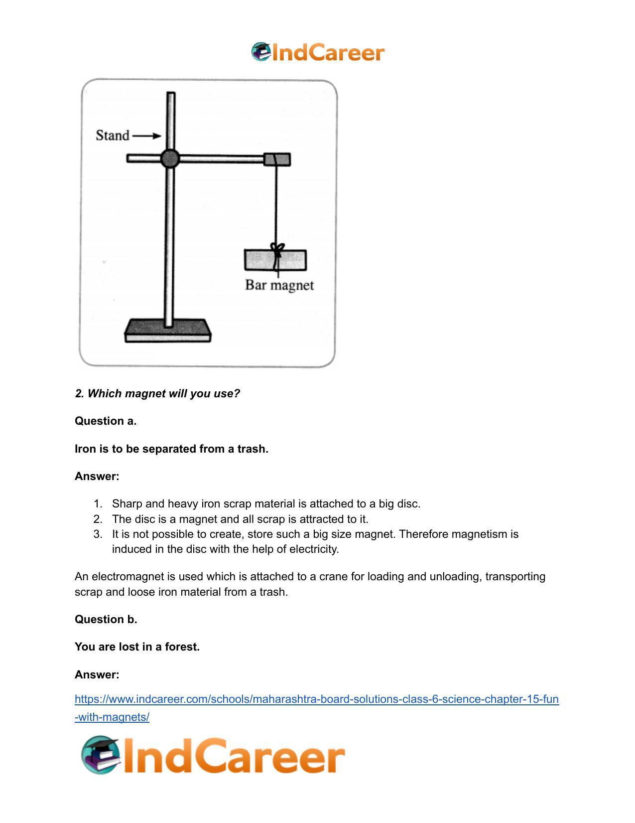 Maharashtra Board Solutions Class 6-Science: Chapter 15- Fun with Magnets - Page 4