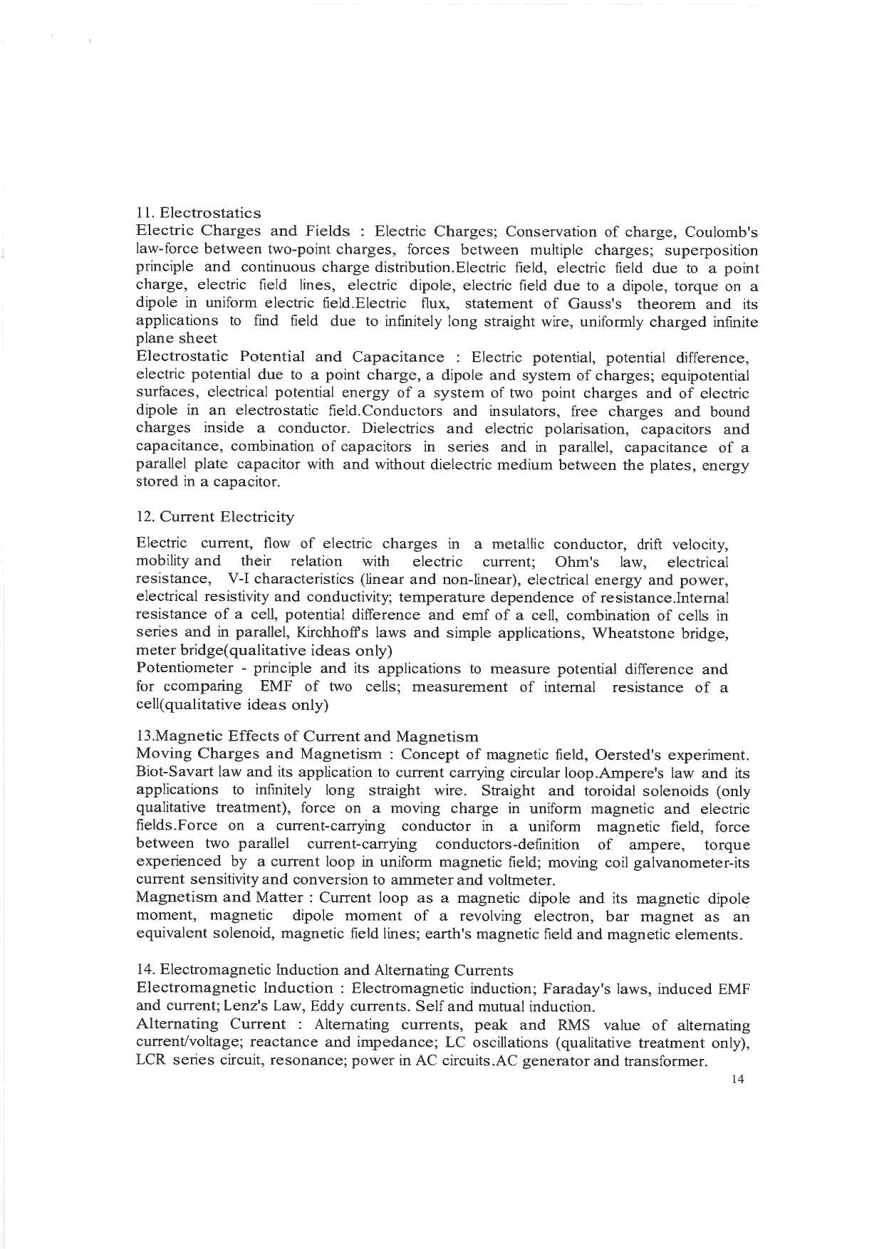JMI Entrance Exam B25-B.P.T Syllabus - Page 3