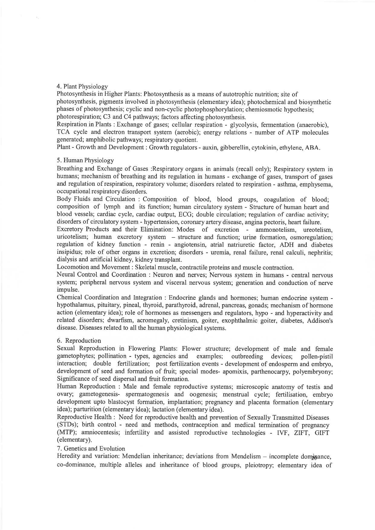 JMI Entrance Exam B25-B.P.T Syllabus - Page 9