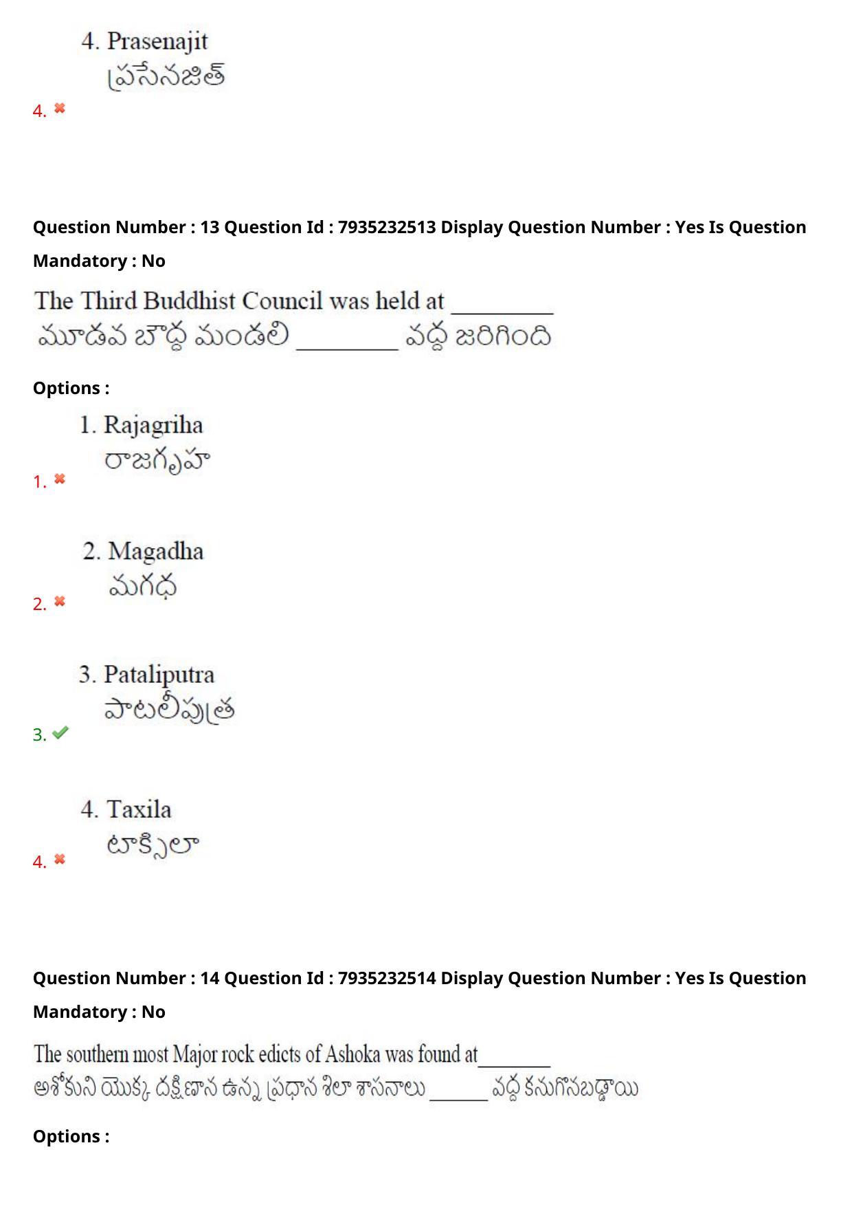 AP PGCET 2021 History Question Paper with Answer Key - Page 10