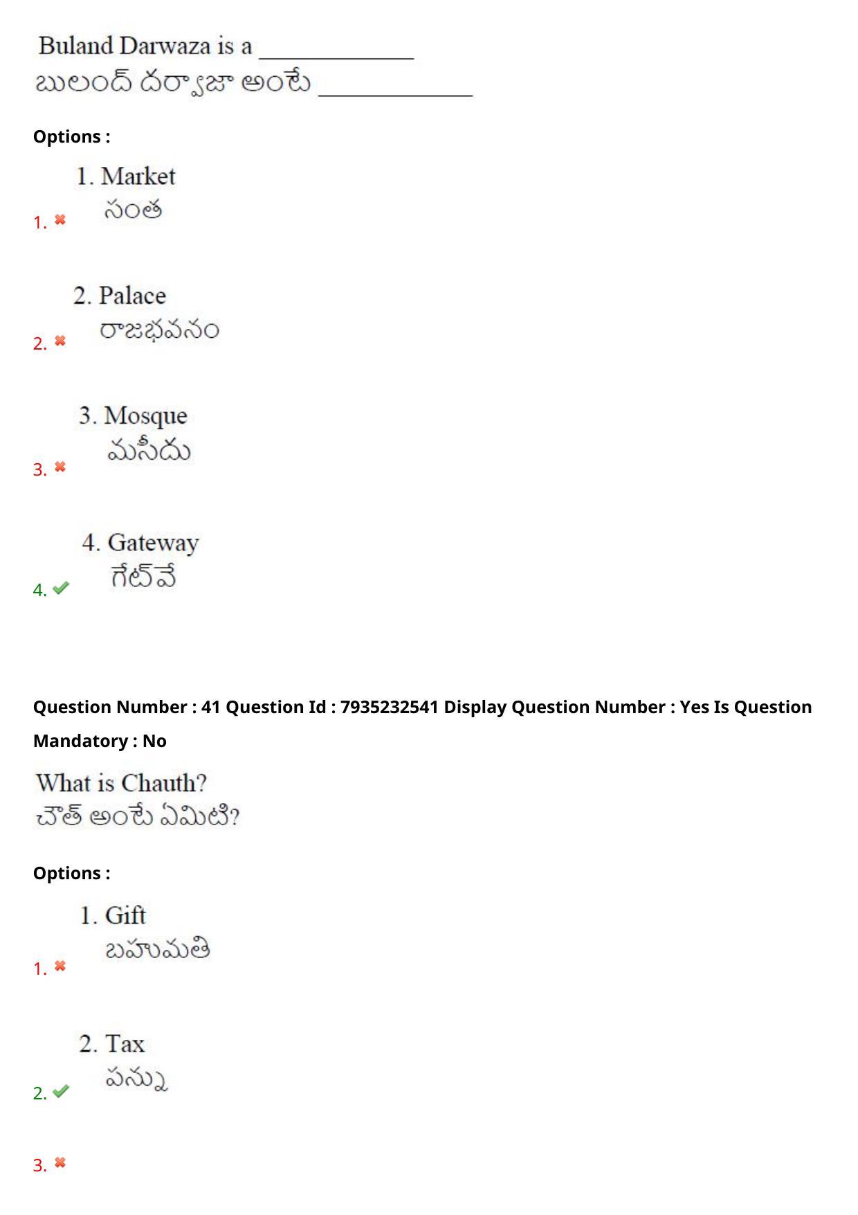 AP PGCET 2021 History Question Paper with Answer Key - Page 28