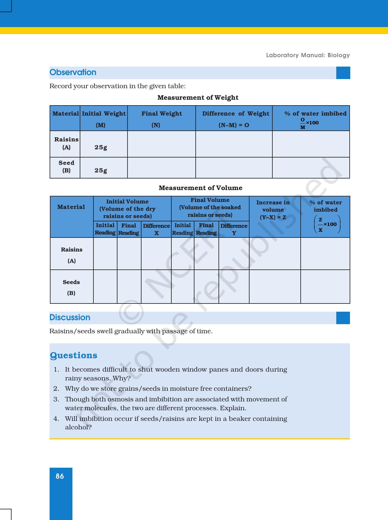 NCERT Laboratory Manuals for Class XI Biology - Exercise 15 - 20 - Page 6