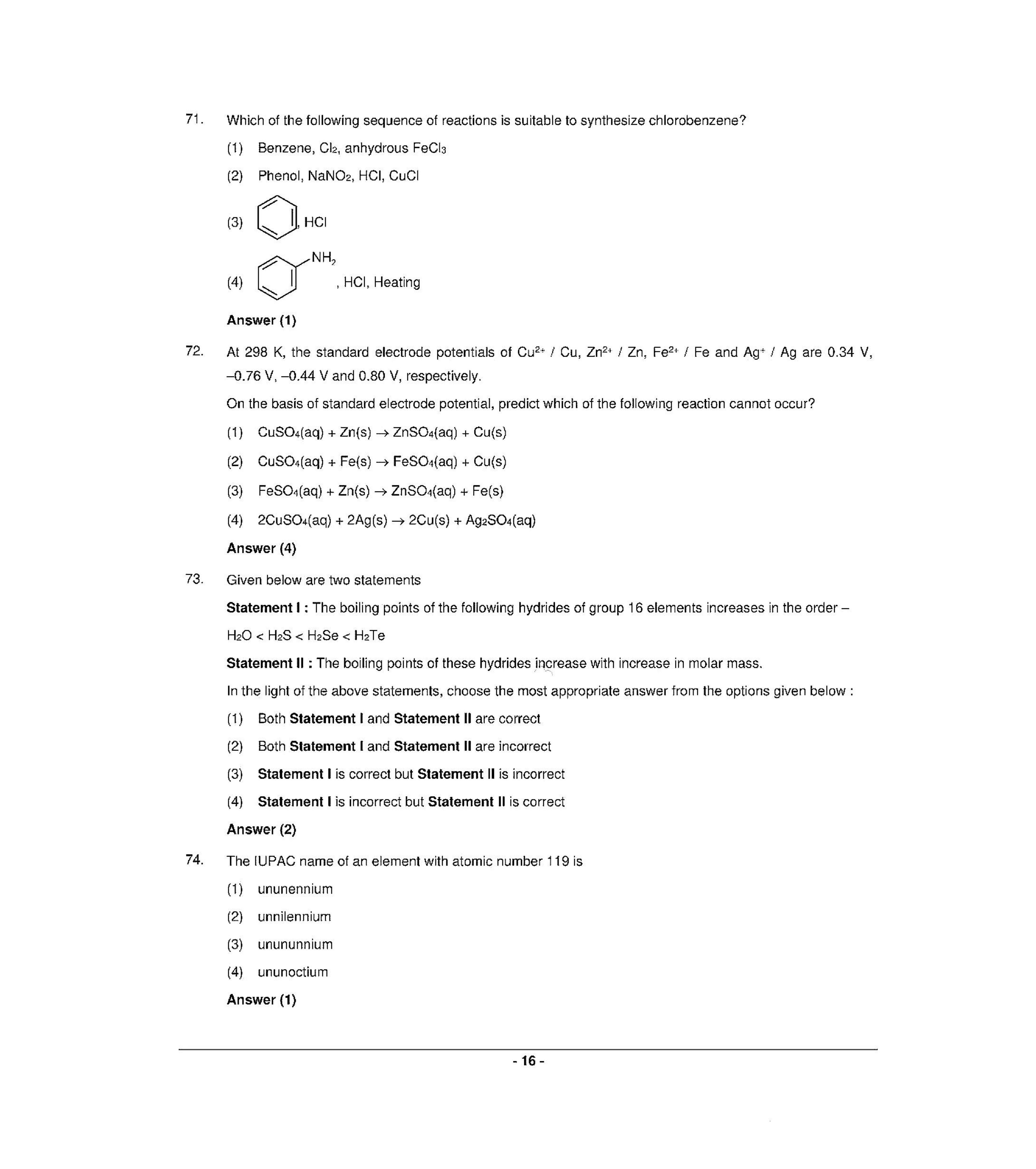 NEET Q1 2022 Question Paper - Page 15