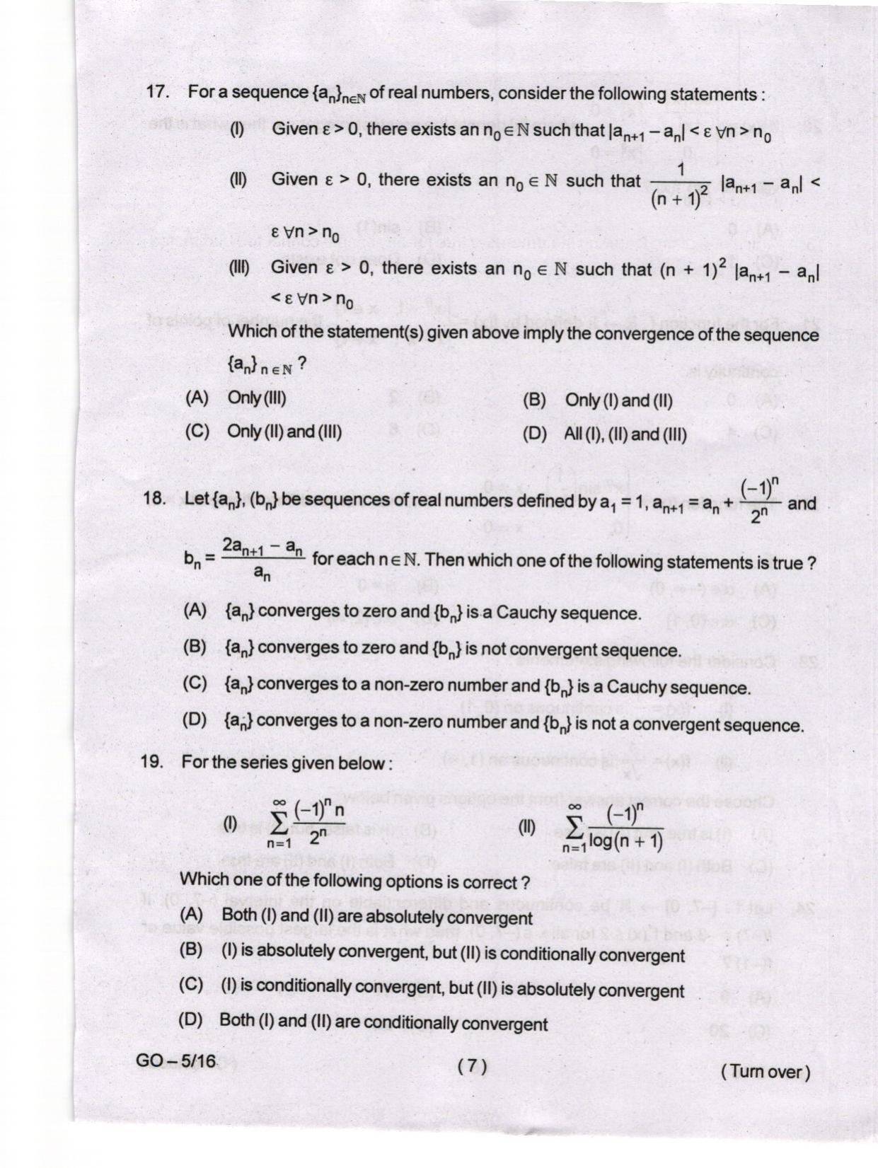Odisha CPET 2024 MATHEMATICS Question Papers - Page 7