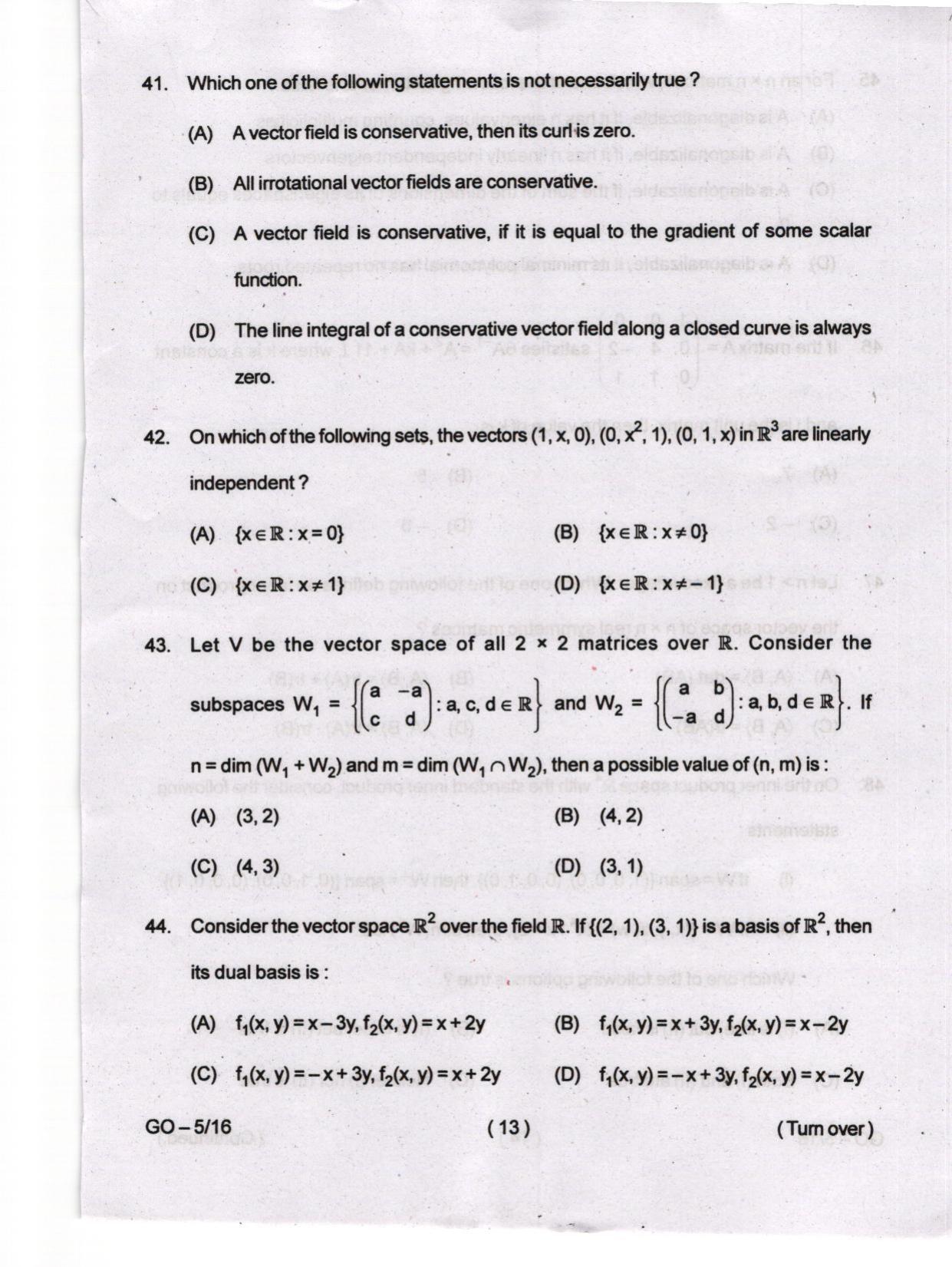 Odisha CPET 2024 MATHEMATICS Question Papers - Page 13