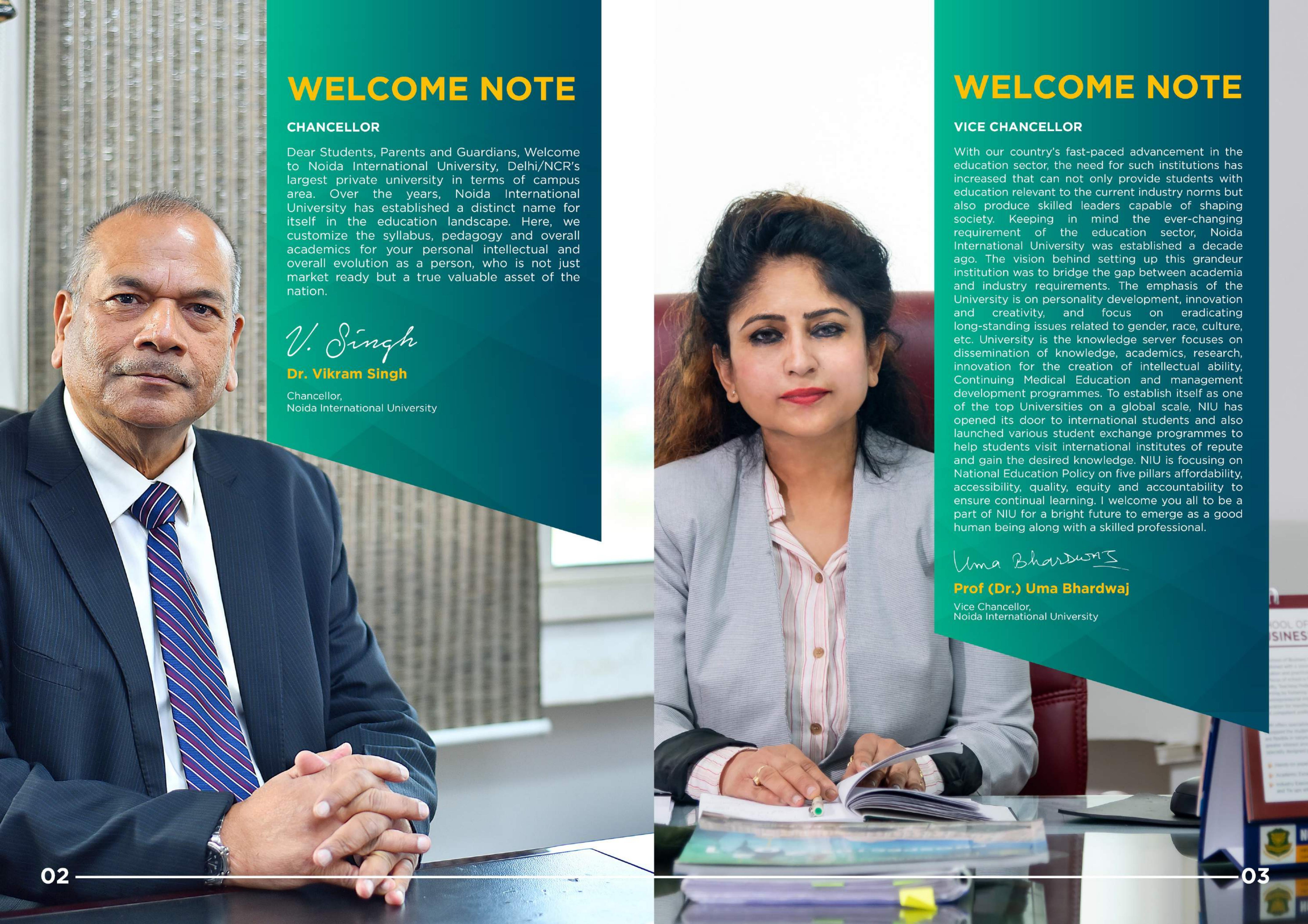 Noida International University (NIU), Greater Noida Information Brochure 2022-23 - Page 3