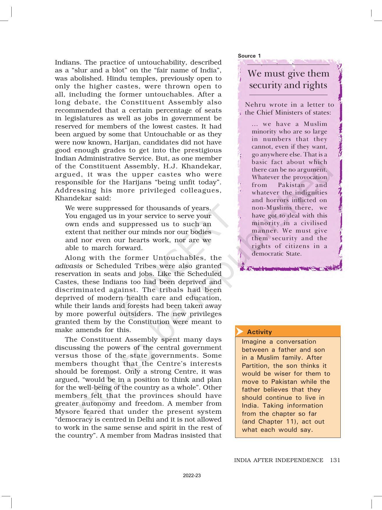 NCERT Book for Class 8 History Chapter 12 India After Independence - Page 4