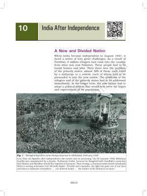 NCERT Book for Class 8 History Chapter 12 India After Independence