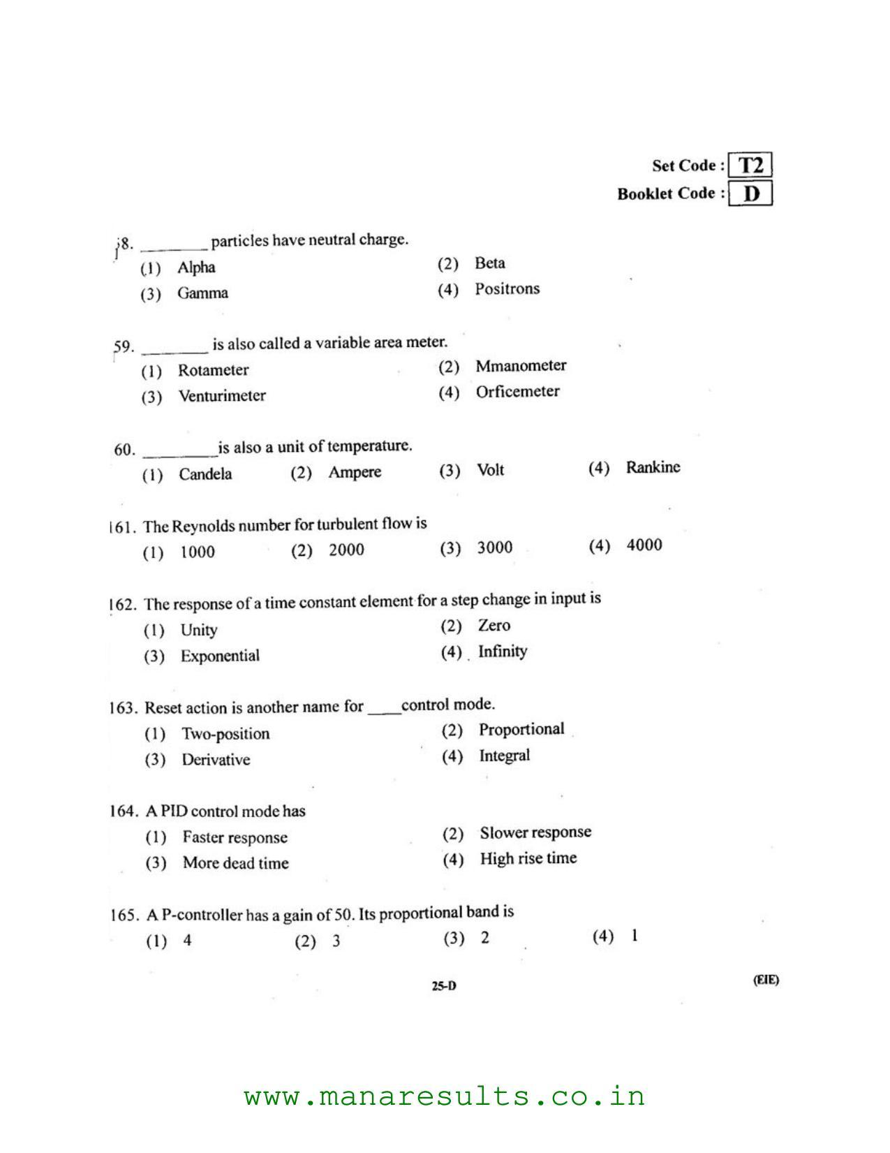 AP ECET 2016 Electronics and Instrumentation Engineering Old Previous Question Papers - Page 24
