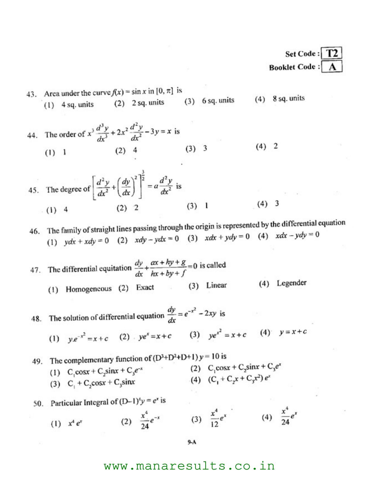 AP ECET 2016 Ceramic Technology Old Previous Question Papers - Page 8