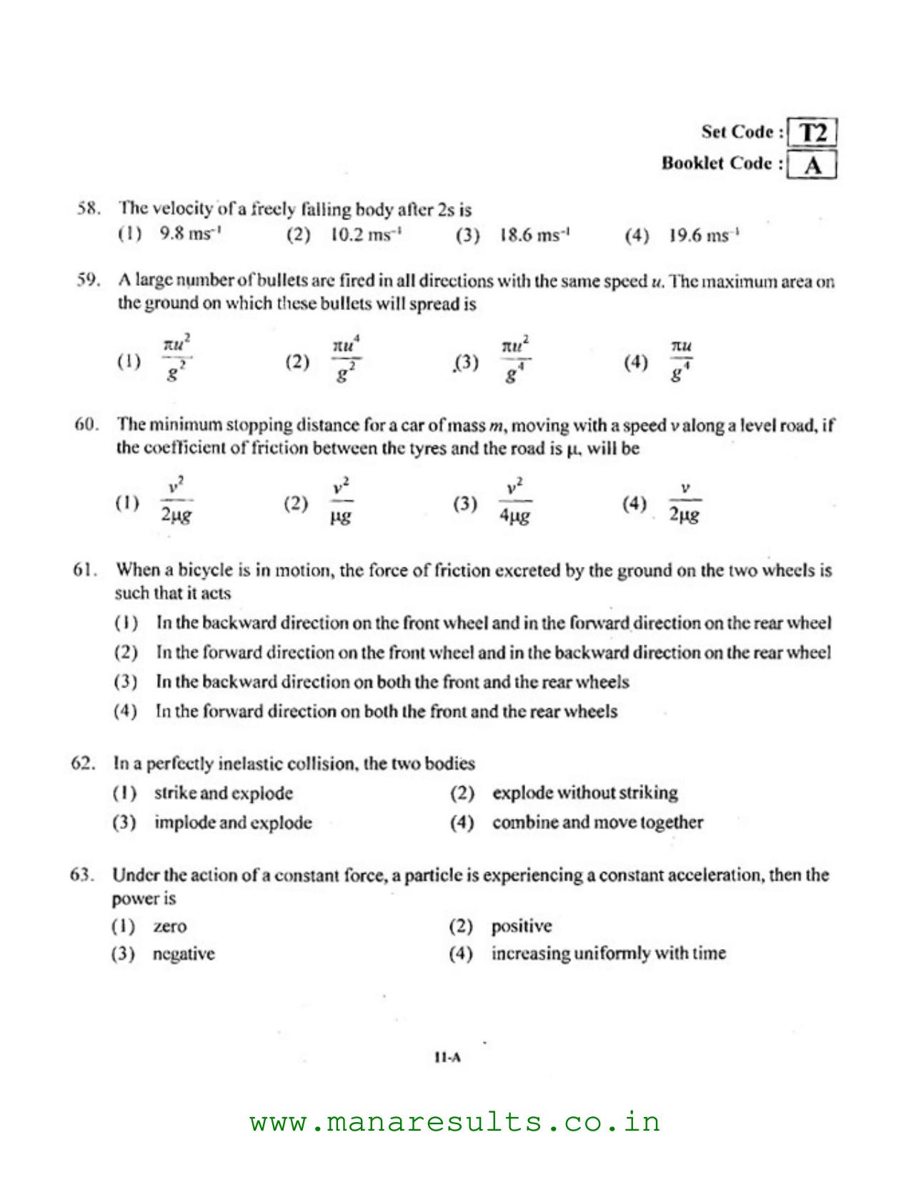 AP ECET 2016 Ceramic Technology Old Previous Question Papers - Page 10