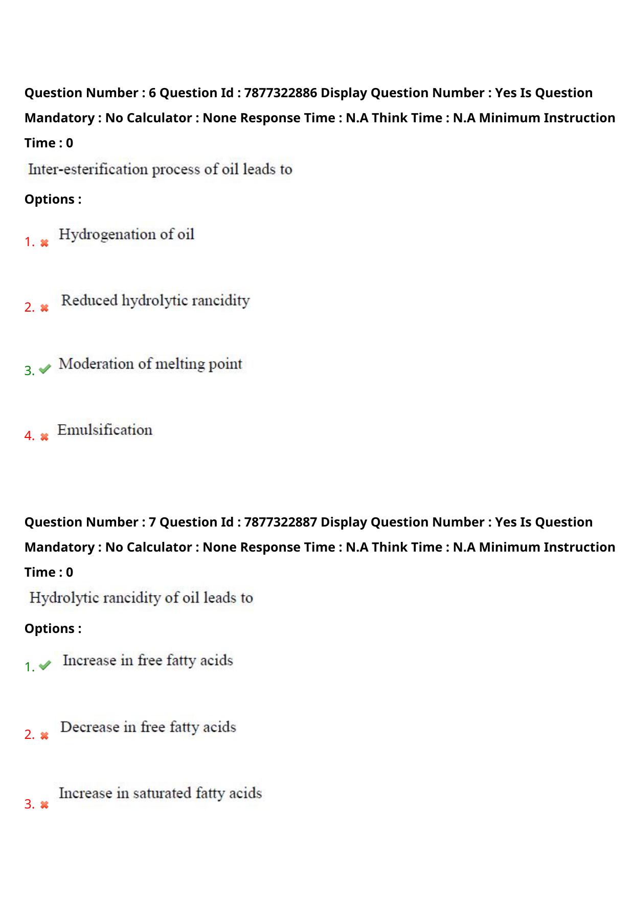 AP PGECET 2023 FT - FOOD TECHNOLOGY Question Paper with Preliminary Key - Page 5