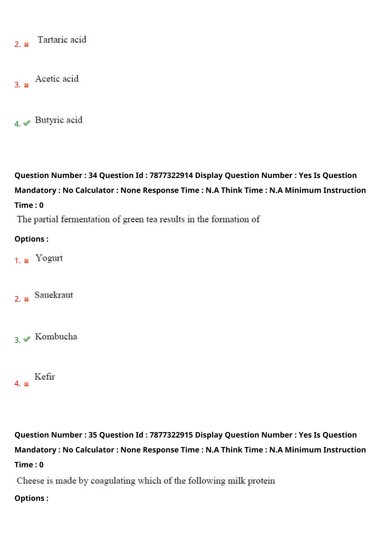 AP PGECET 2023 FT - FOOD TECHNOLOGY Question Paper with Preliminary Key - Page 19