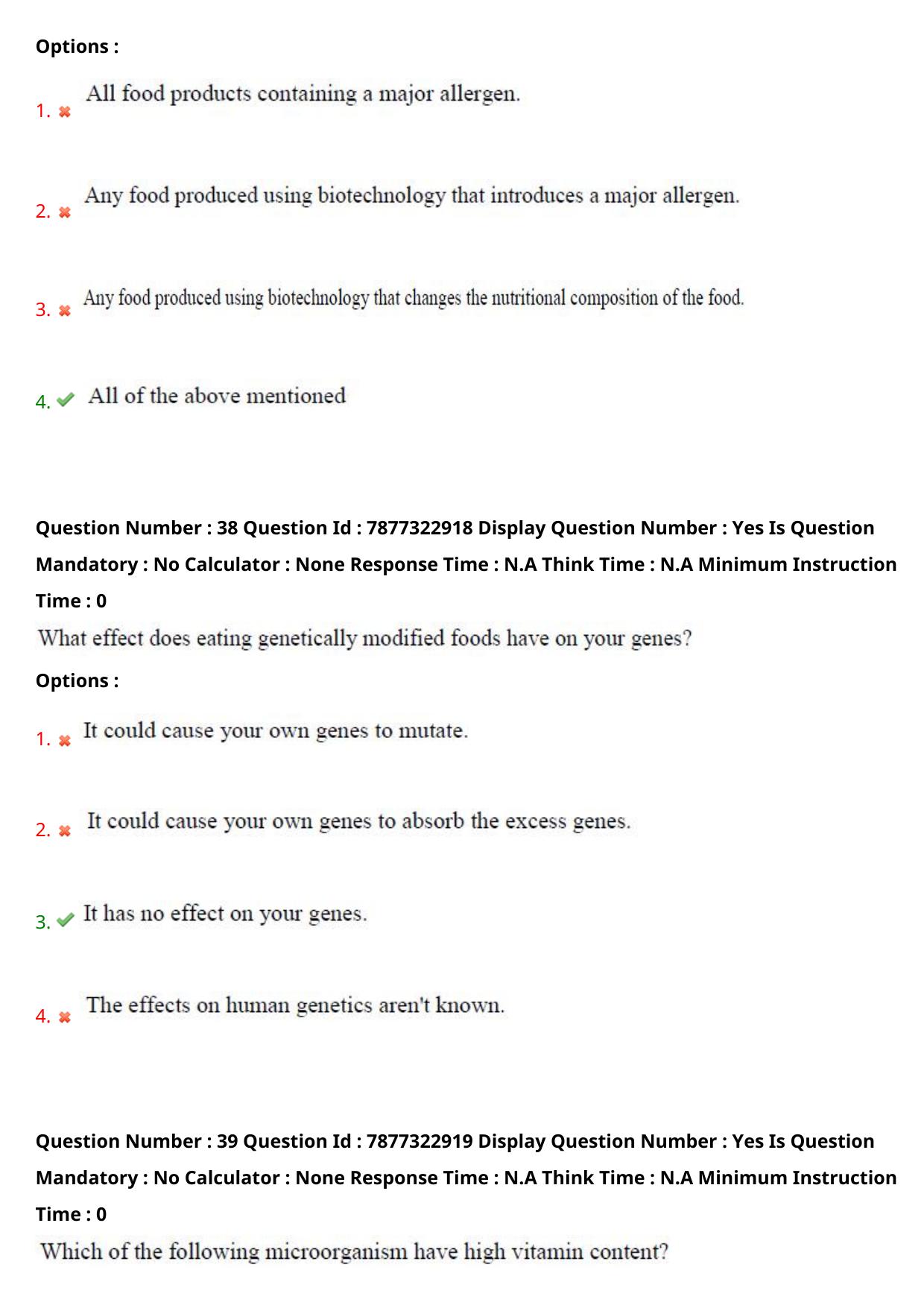 AP PGECET 2023 FT - FOOD TECHNOLOGY Question Paper with Preliminary Key - Page 21