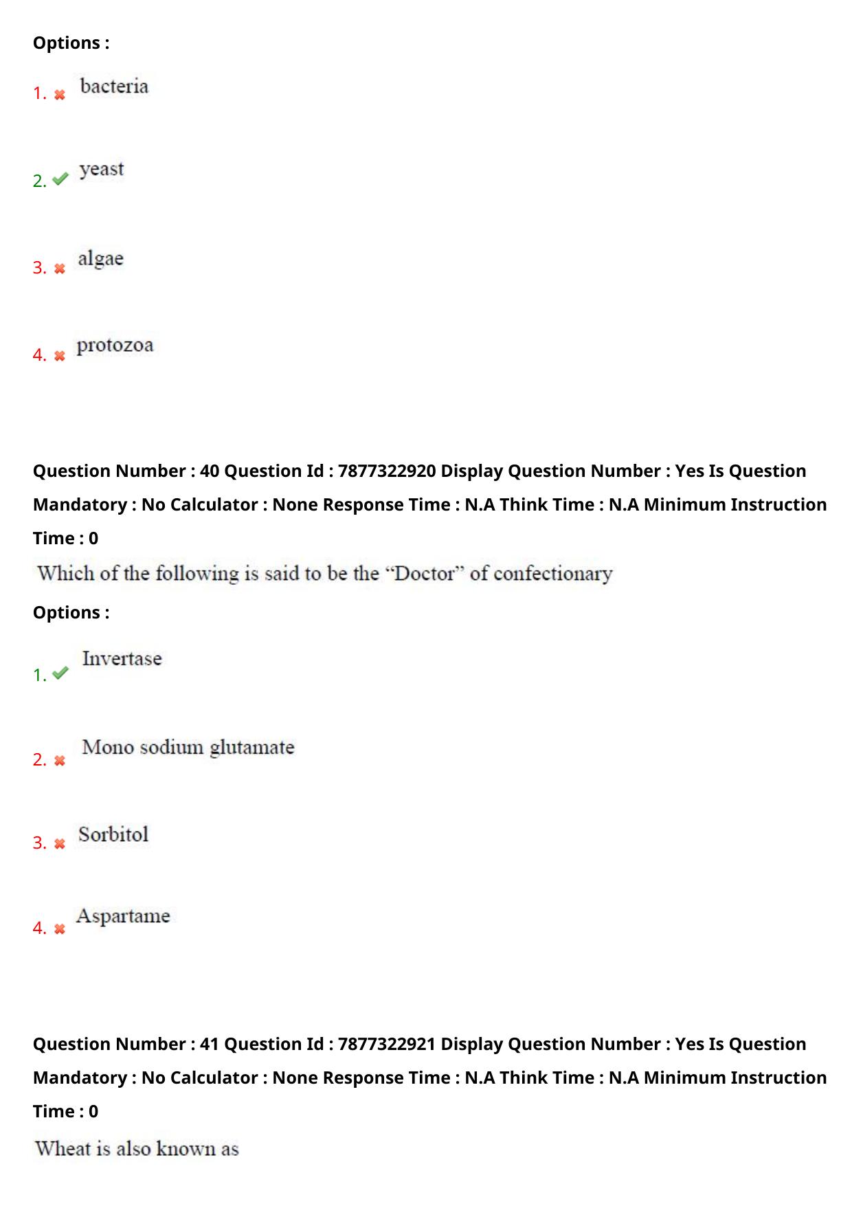 AP PGECET 2023 FT - FOOD TECHNOLOGY Question Paper with Preliminary Key - Page 22