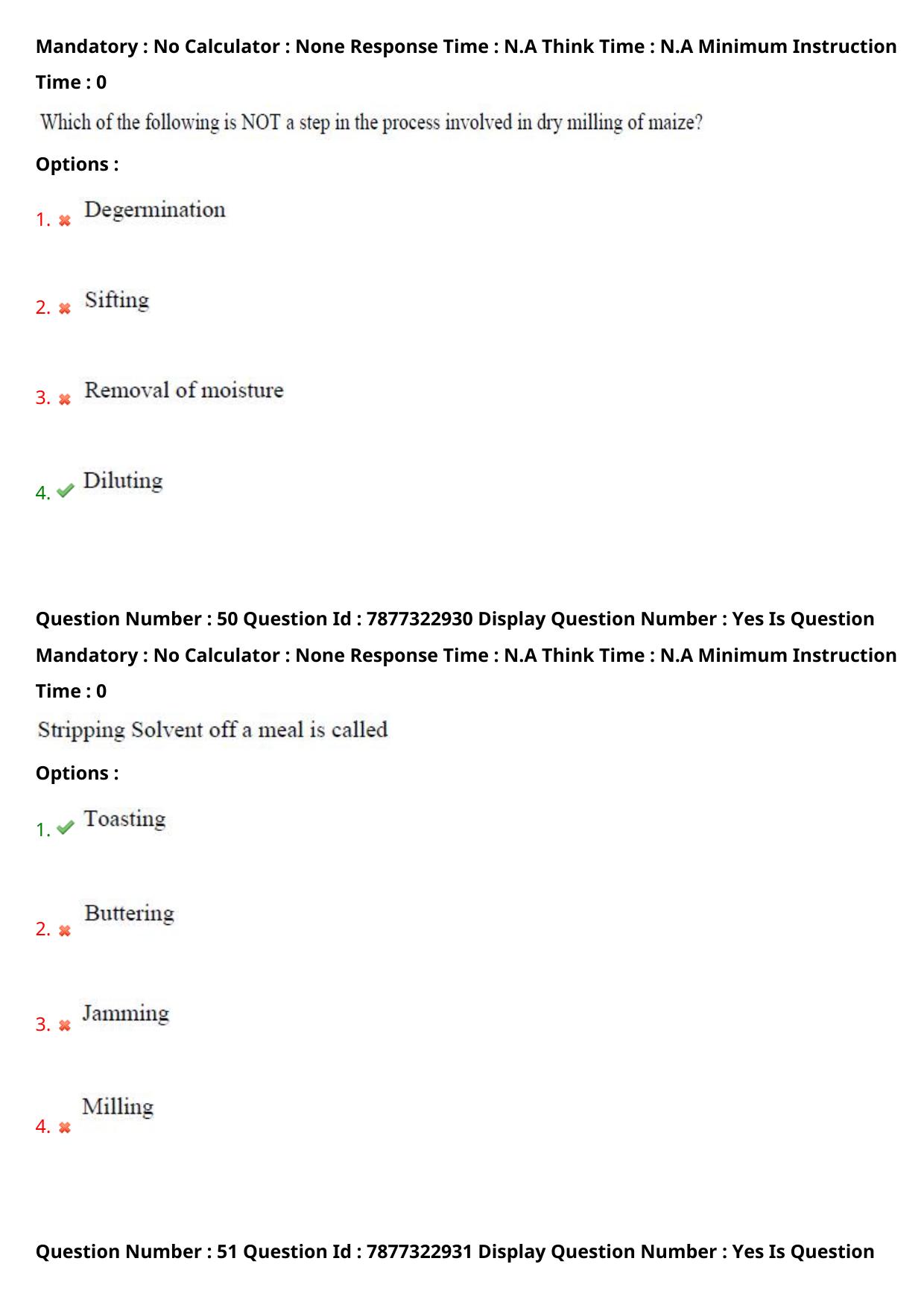 AP PGECET 2023 FT - FOOD TECHNOLOGY Question Paper with Preliminary Key - Page 27