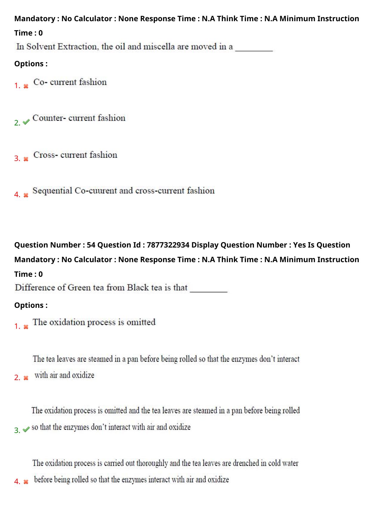 AP PGECET 2023 FT - FOOD TECHNOLOGY Question Paper with Preliminary Key - Page 29
