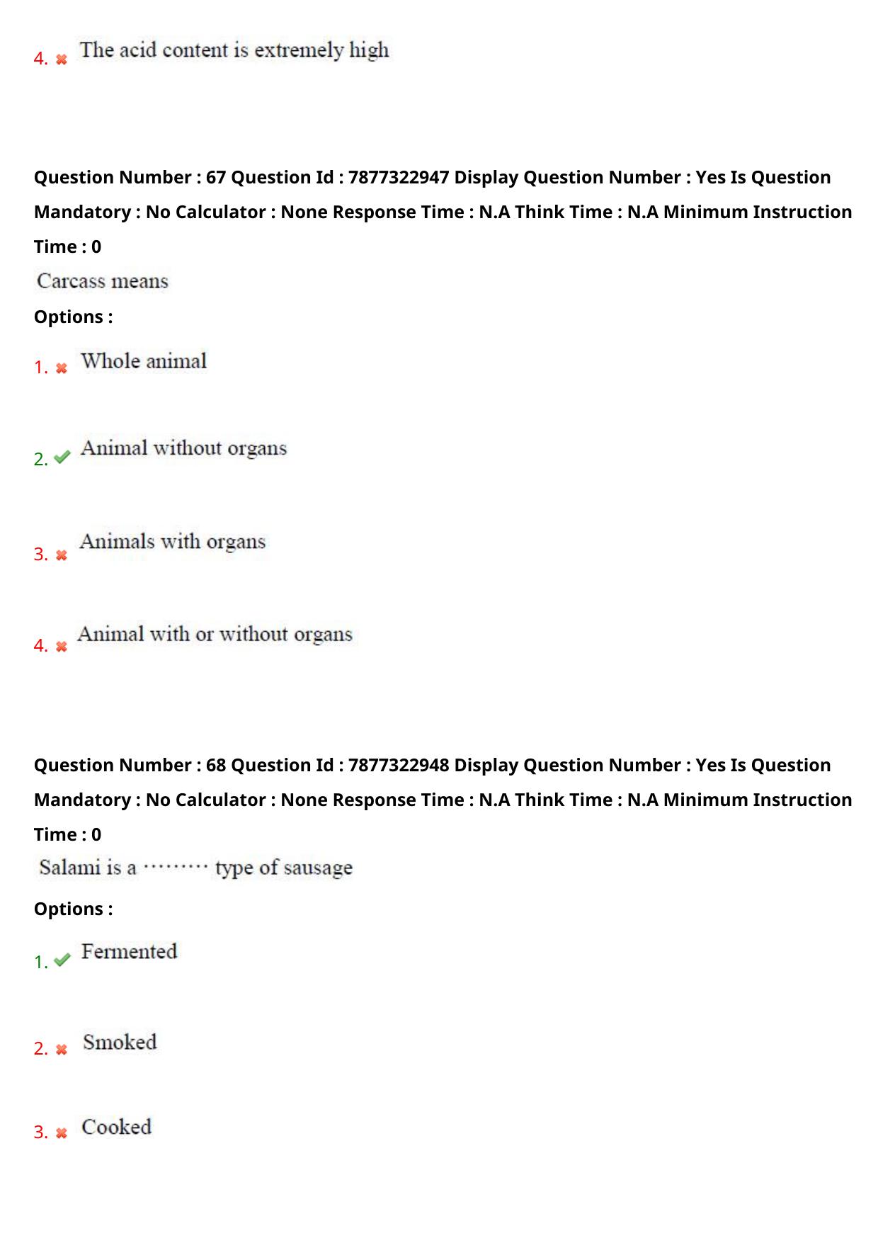 AP PGECET 2023 FT - FOOD TECHNOLOGY Question Paper with Preliminary Key - Page 36