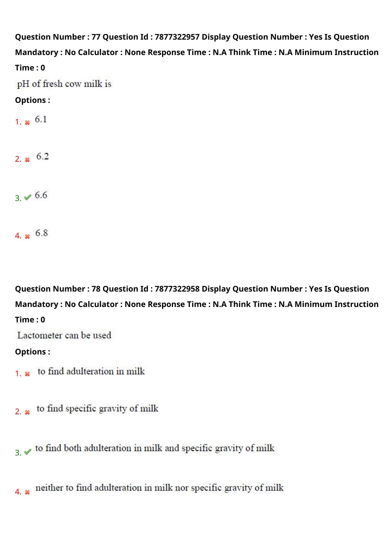 AP PGECET 2023 FT - FOOD TECHNOLOGY Question Paper with Preliminary Key - Page 41