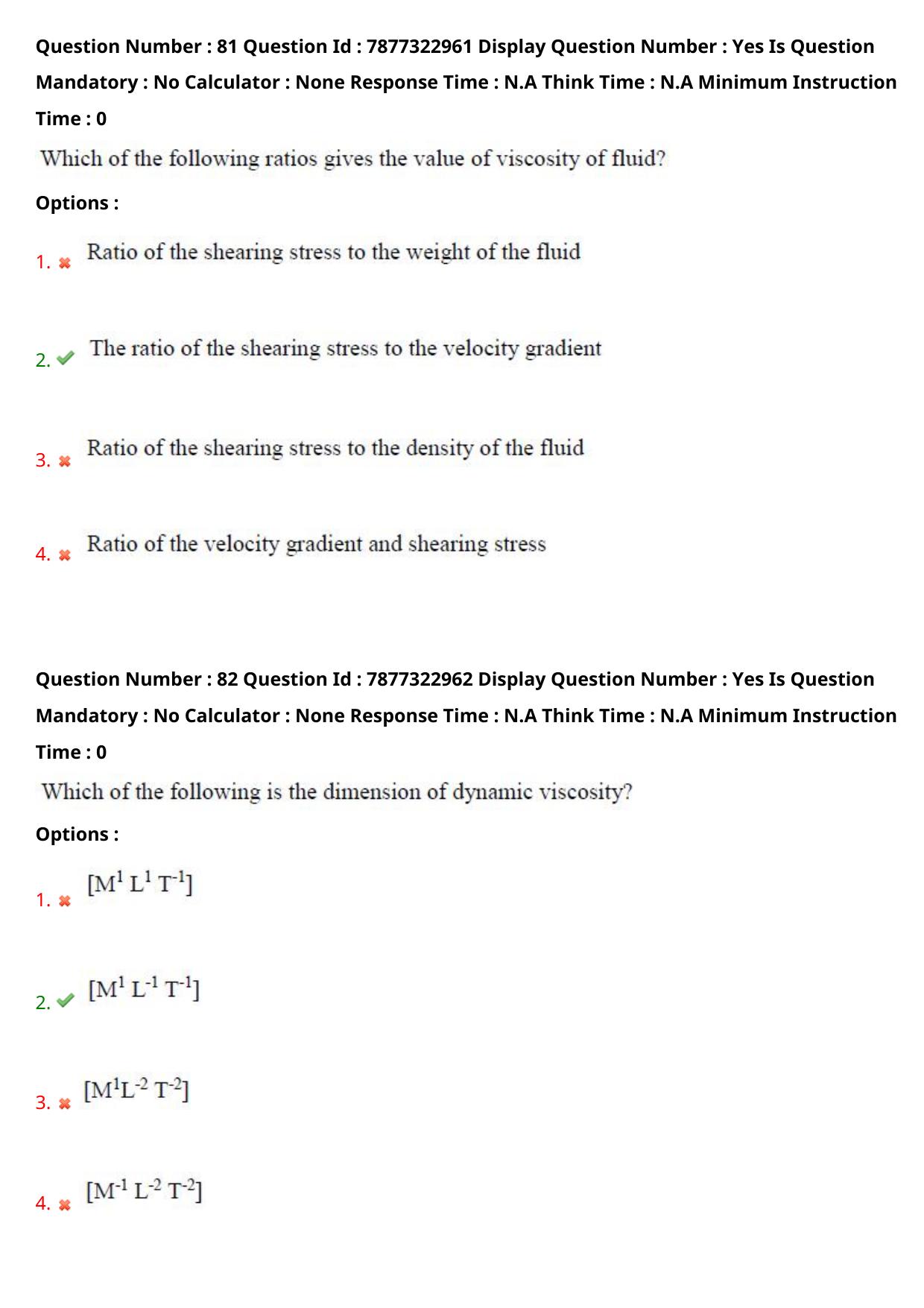 AP PGECET 2023 FT - FOOD TECHNOLOGY Question Paper with Preliminary Key - Page 43