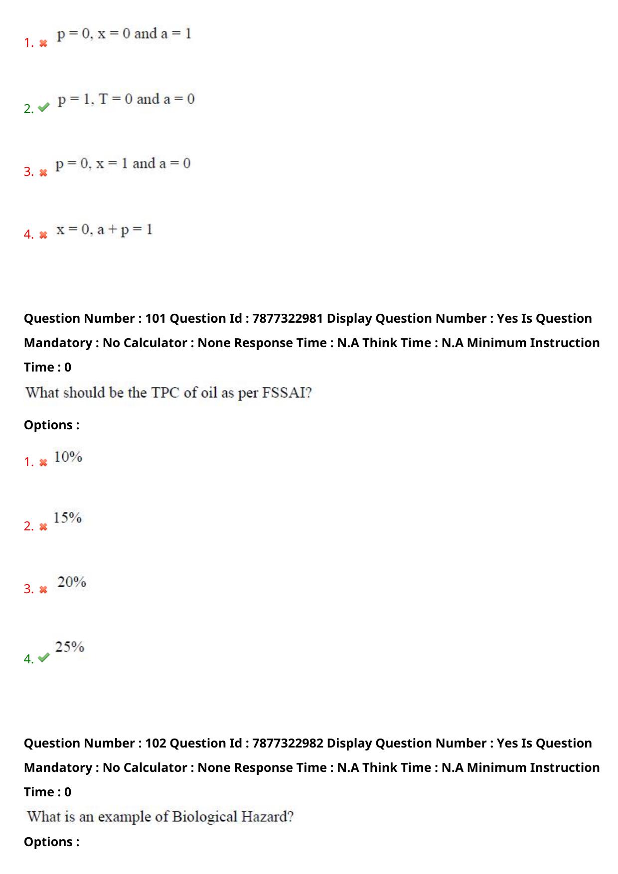 AP PGECET 2023 FT - FOOD TECHNOLOGY Question Paper with Preliminary Key - Page 53